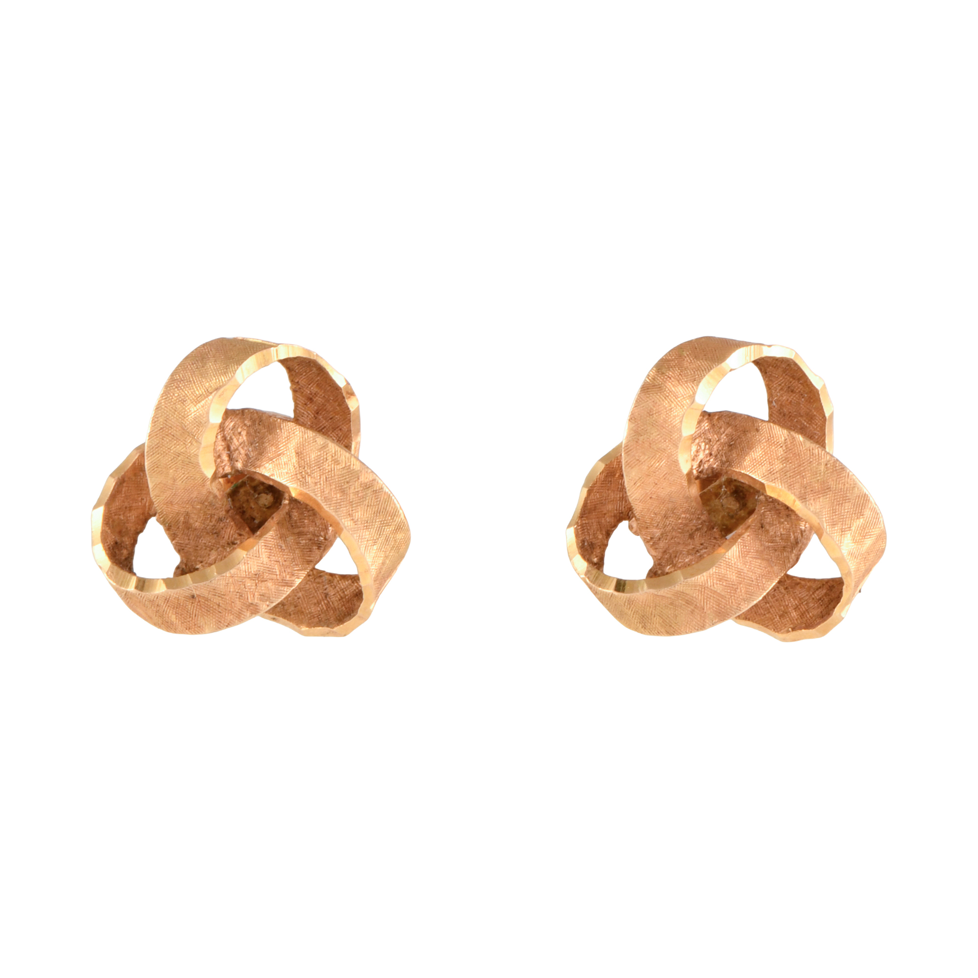 Knot-shaped earrings, 1960's.