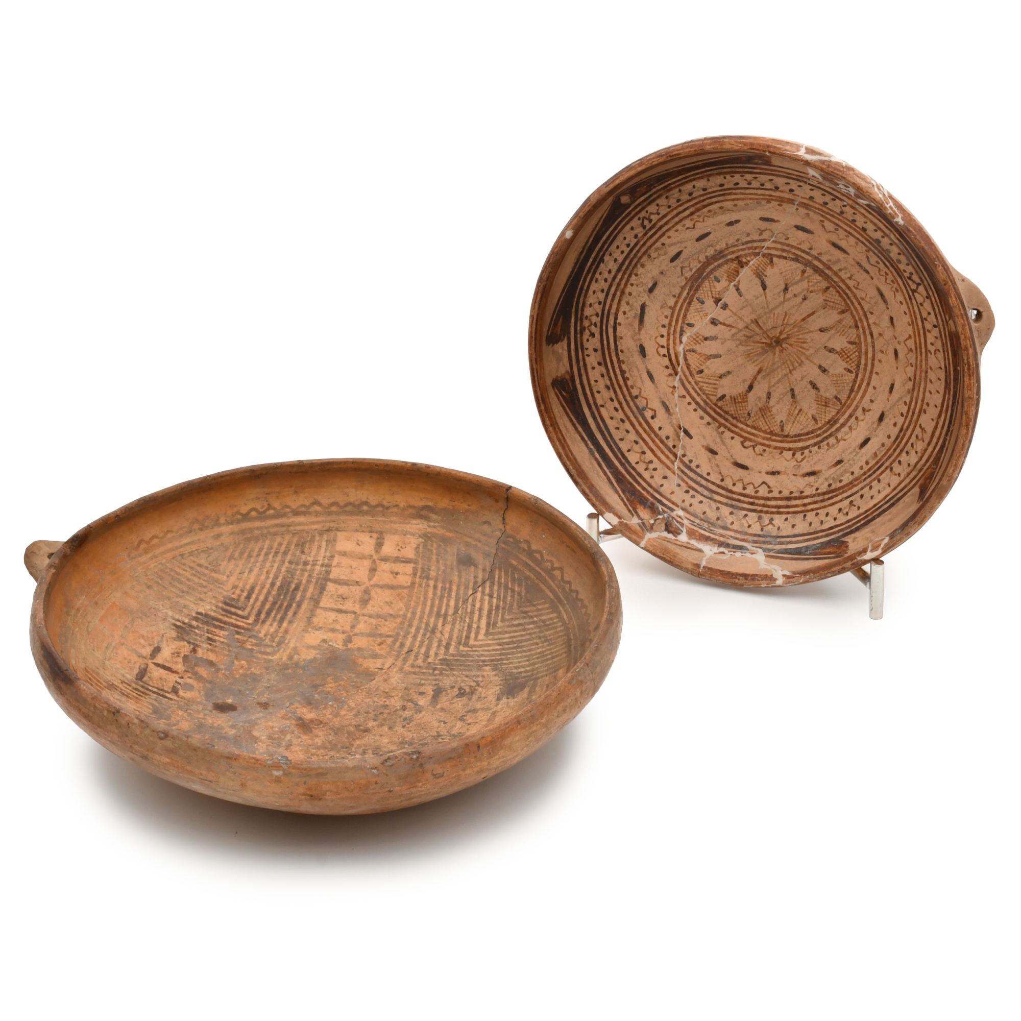 Pair of Moroccan trays, 20th century.