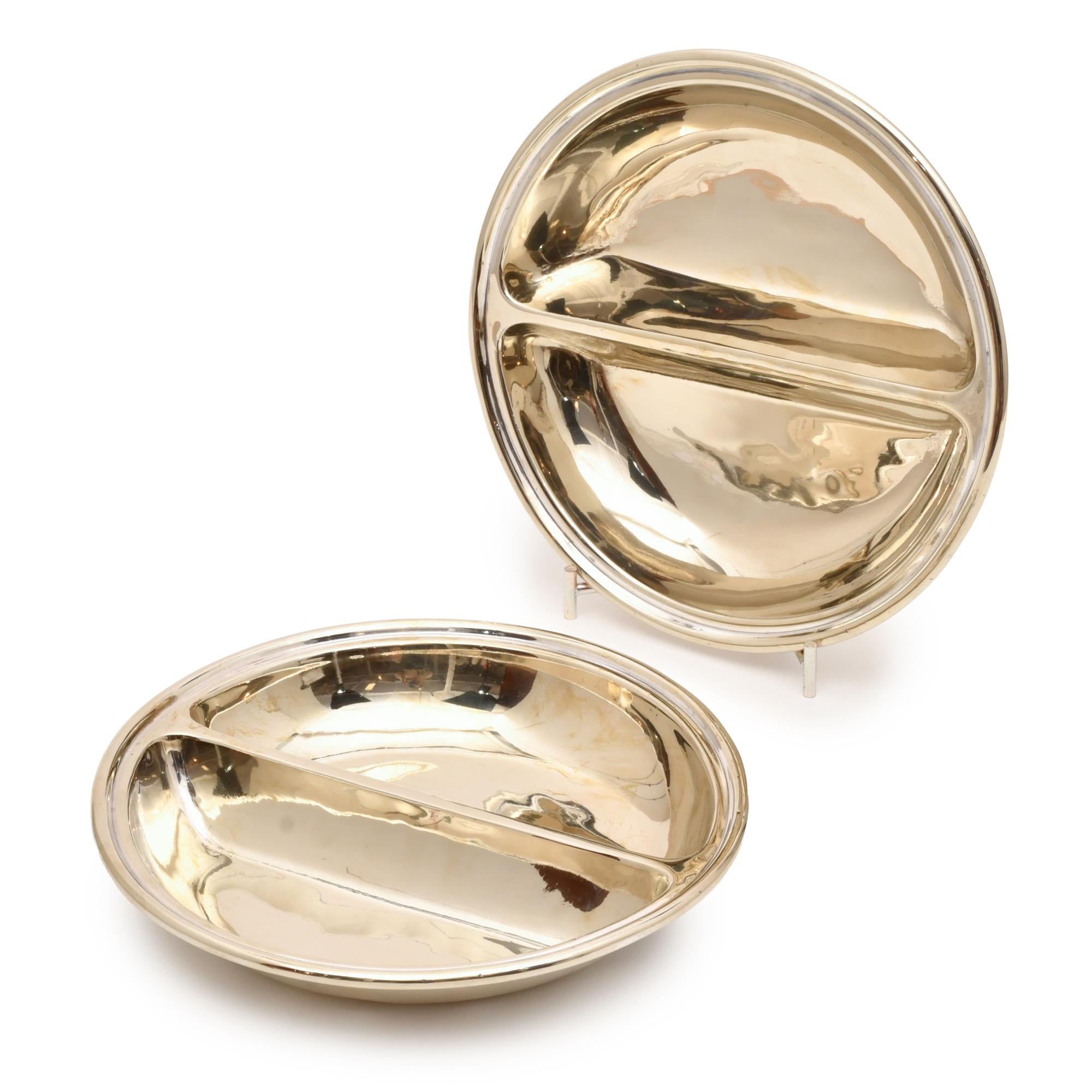 Set of two appetiser trays.
