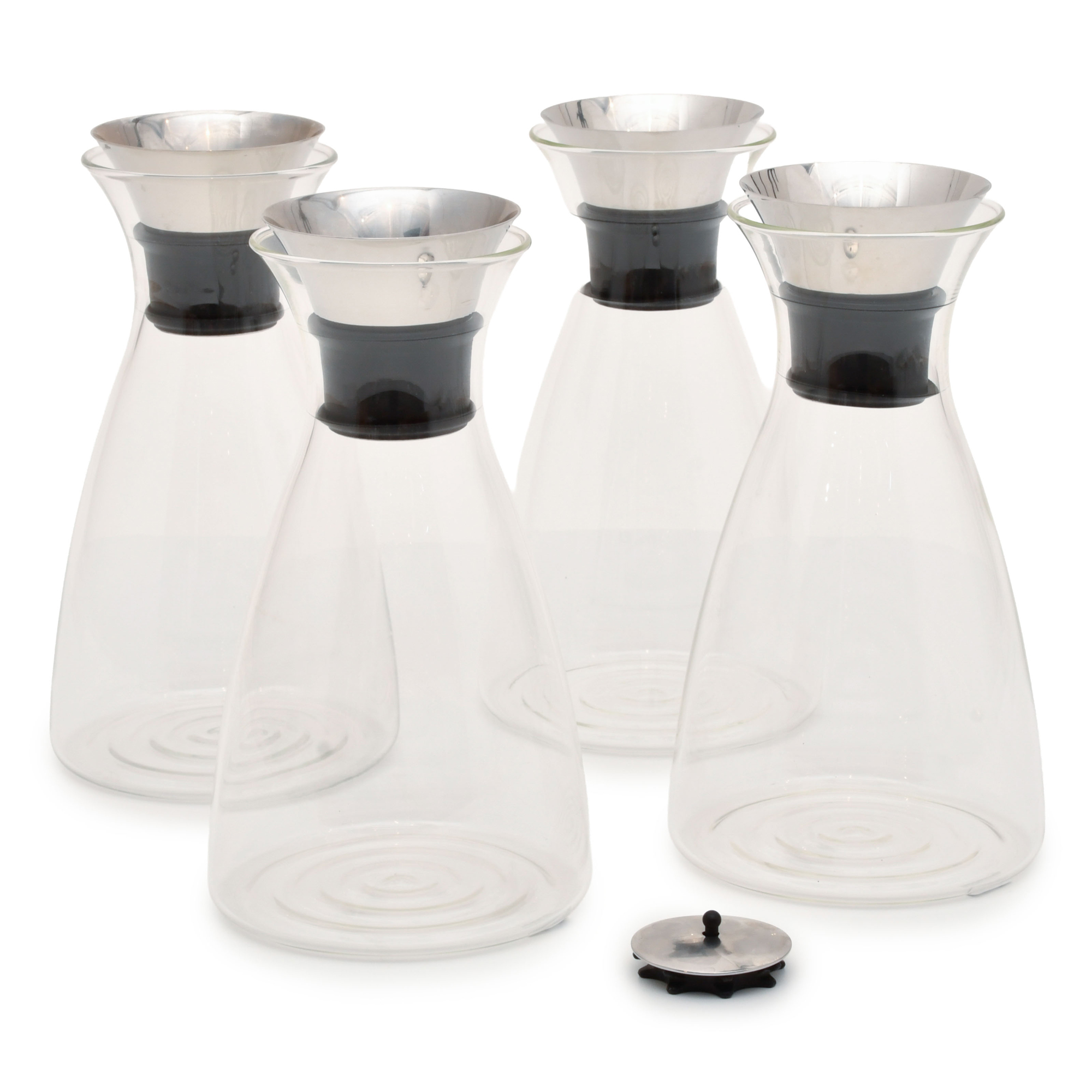 EVA SOLO. Set of 4 decanters.