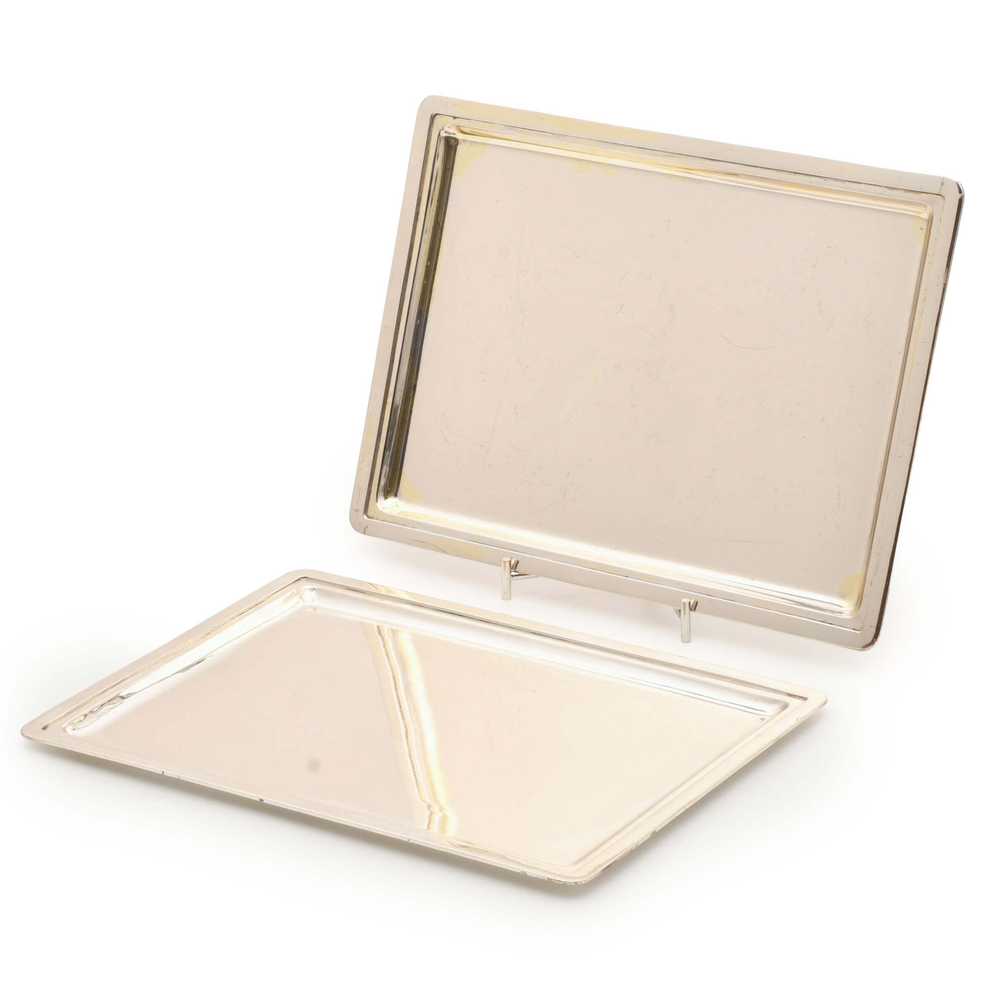 Pair of trays.
