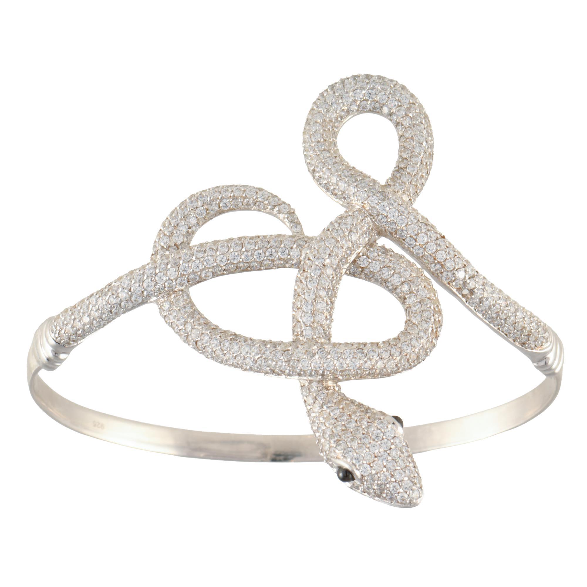Snake-shaped rigid bracelet.