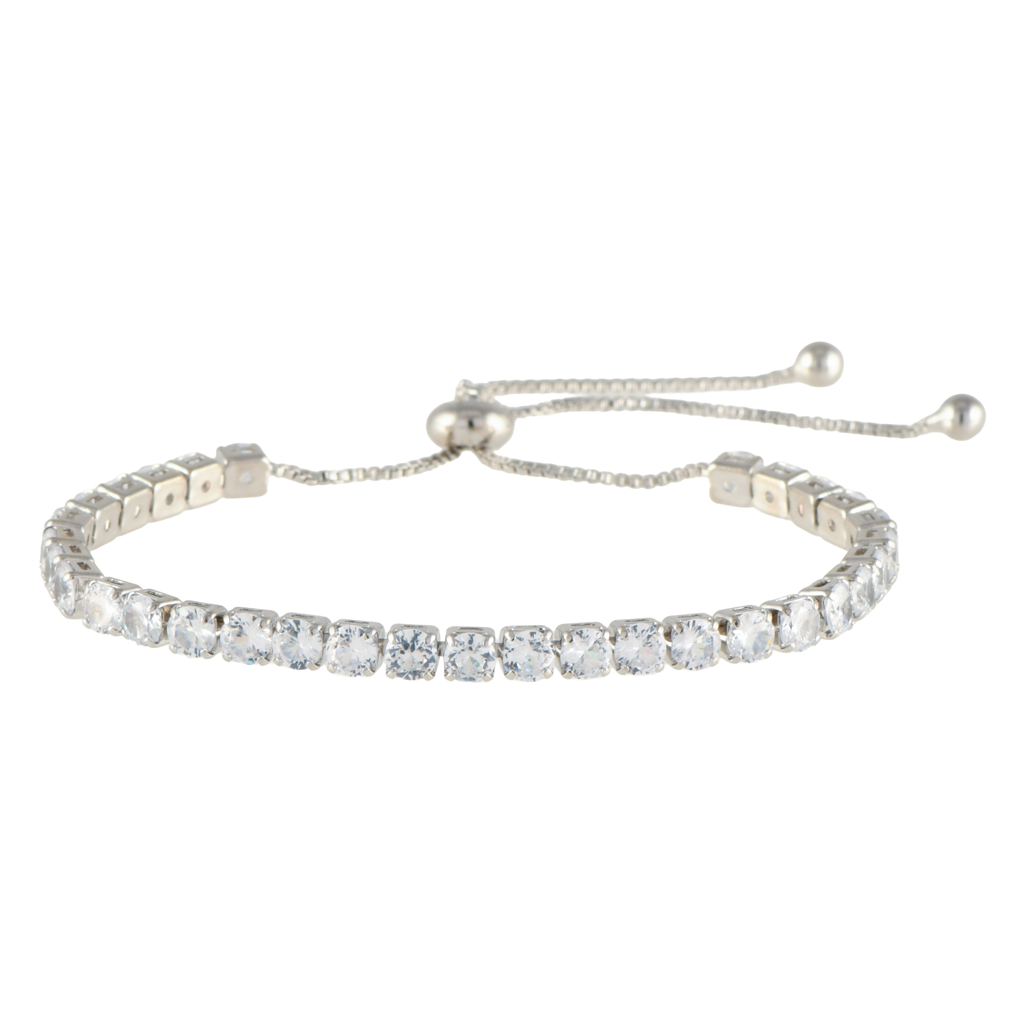 Pulsera riviére con circonitas.