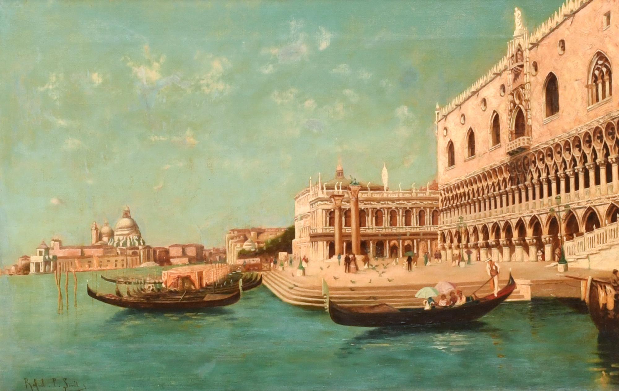 ATTRIB. TO RAFAEL SENET Y PÉREZ (1856-1926).  "Venice".