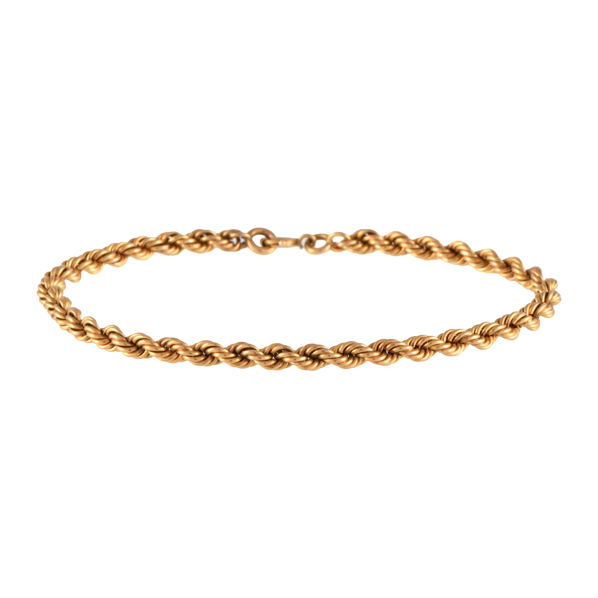 Braided corad-shaped bracelet