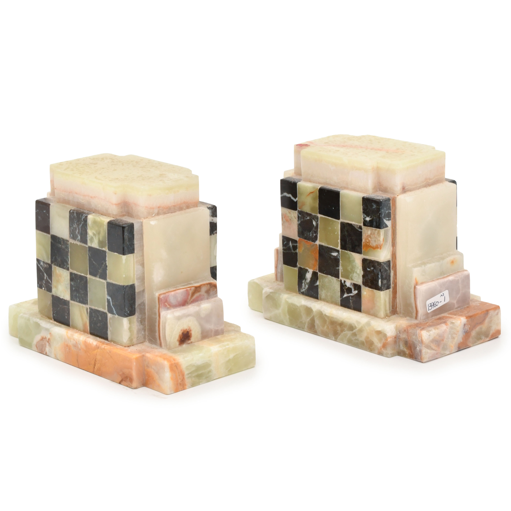 A pair of bookends, Art Deco style, 20th century.