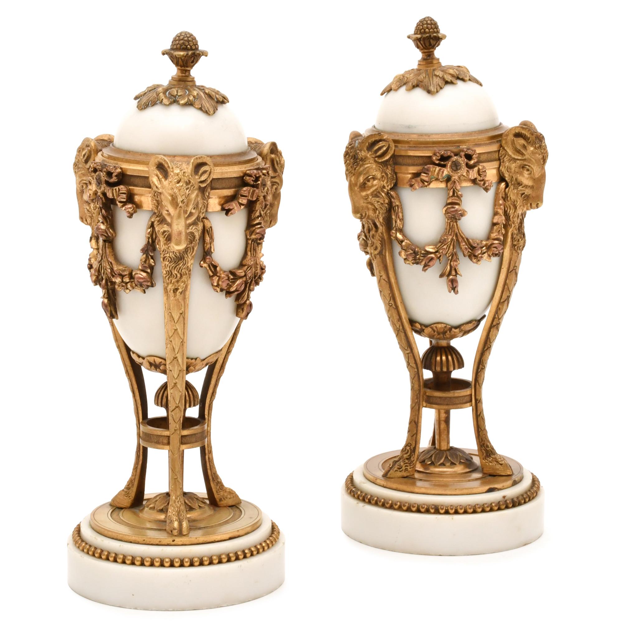 Napoleon III casolettes, Louis XVI style.