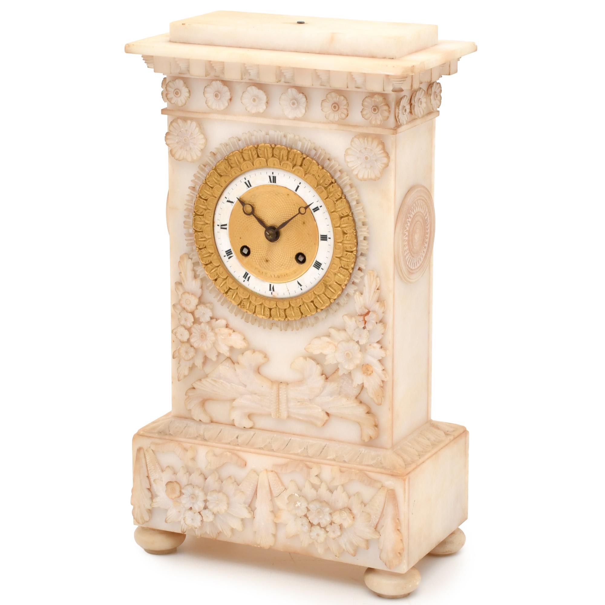 Charles X style table clock, circa 1870'.