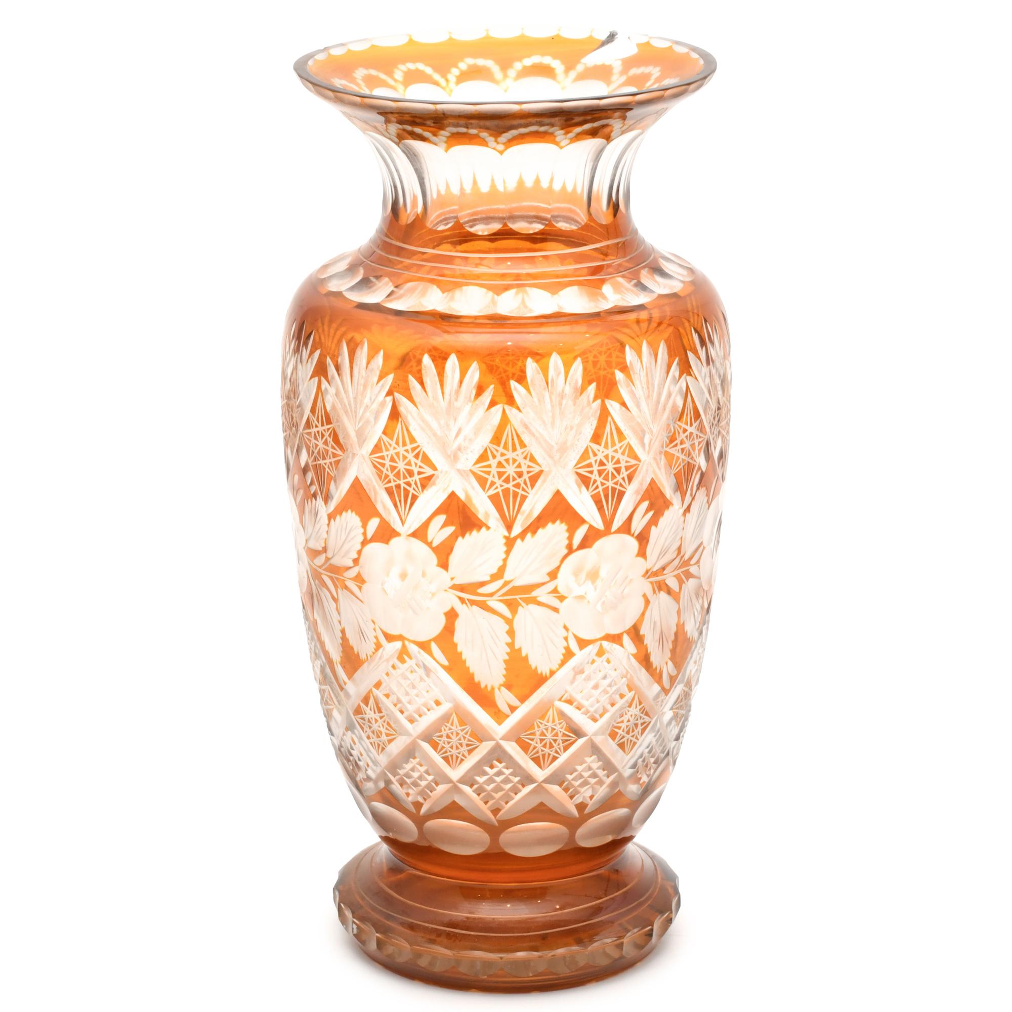 AFTER BACCARAT MODELS, vase as a centrepiece.