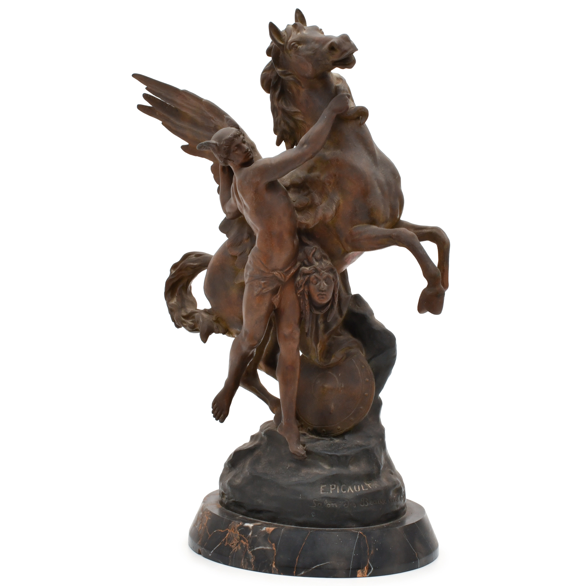 AFTER MODELS BY EMILE LOUIS PICAULT, 'Pegasus'.
