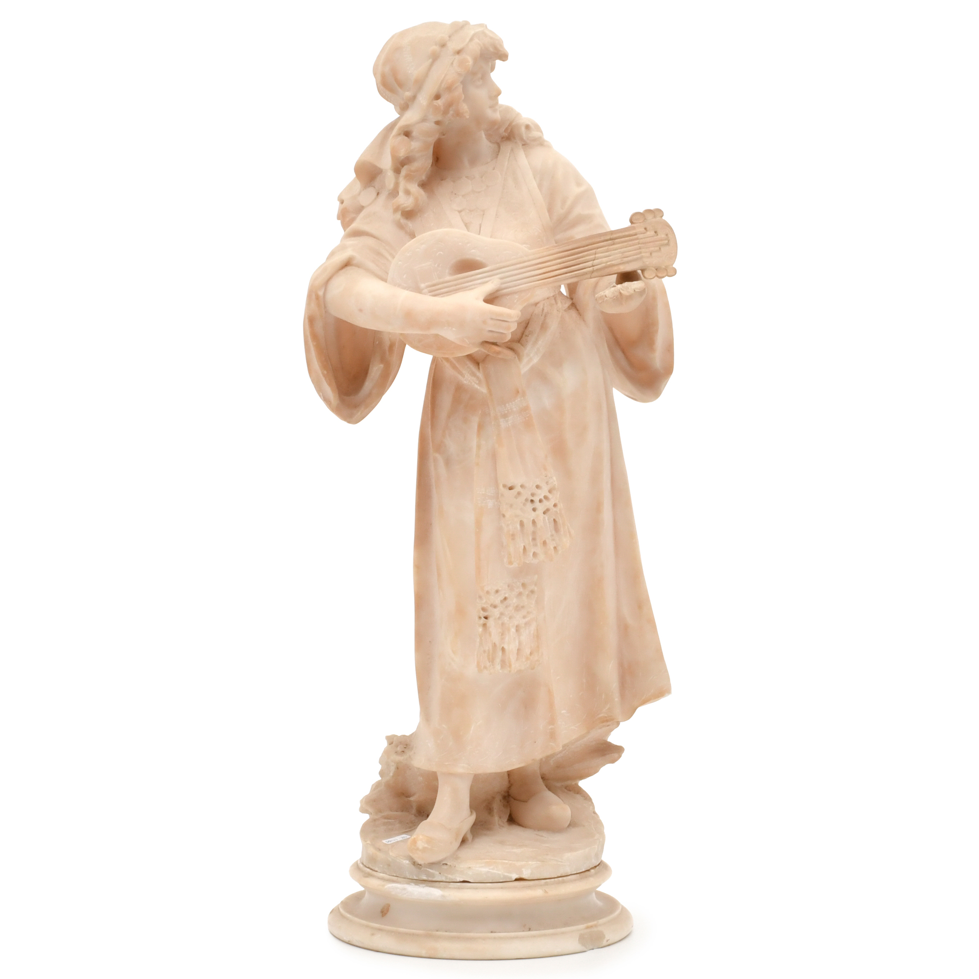 Personification of music in the shape of a courtier woman.
