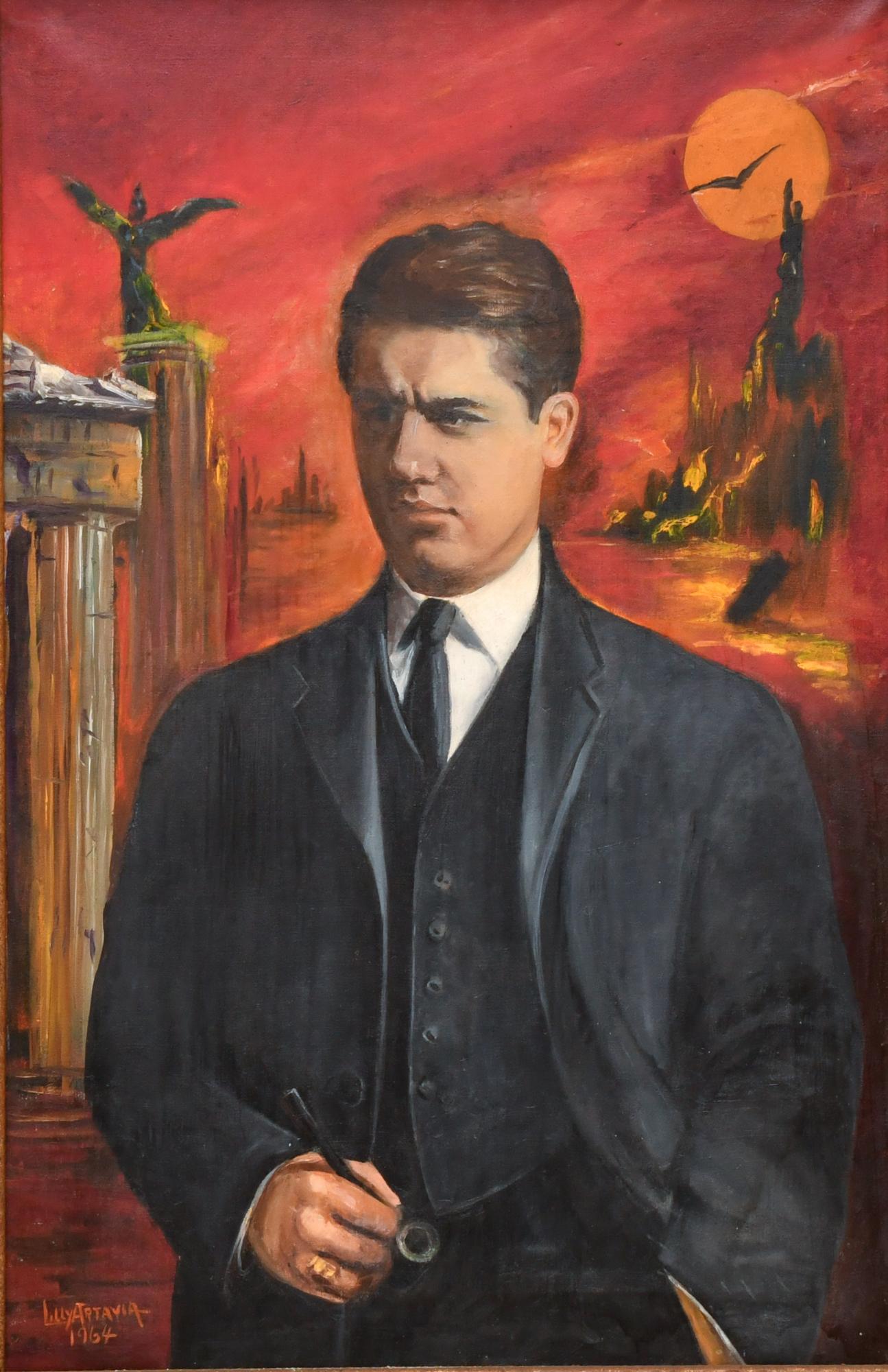 LILLY ARTAVÍA  (1901-1982) "Man portrait", 1964.