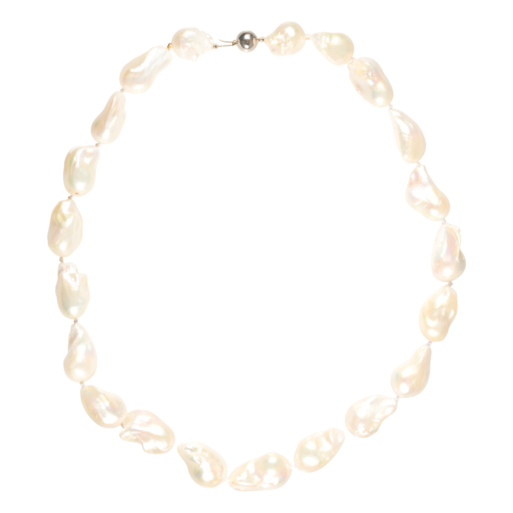 Collar con perlas barrocas.