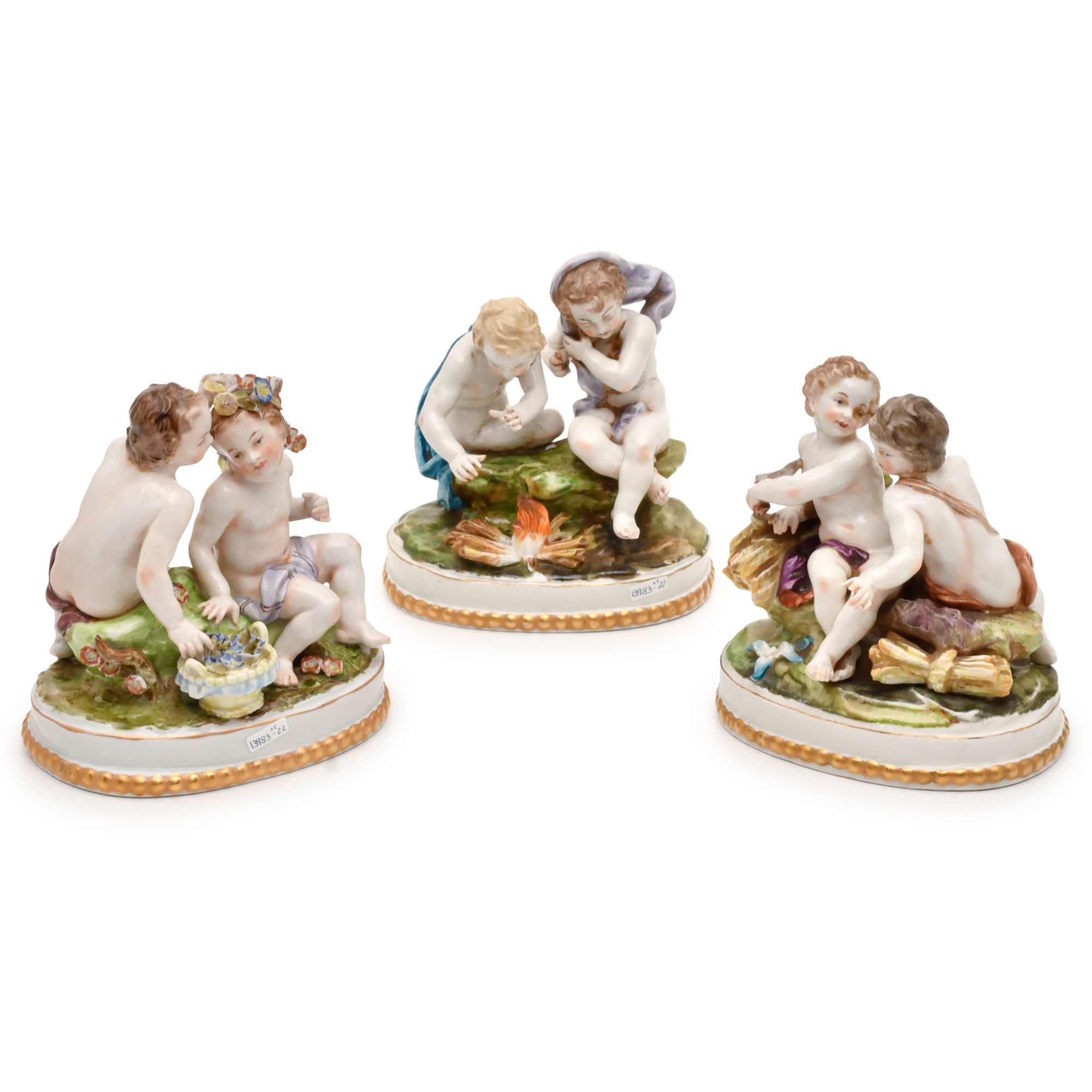 20TH CENTURY SPANISH SCHOOL. Set of three figural groups.