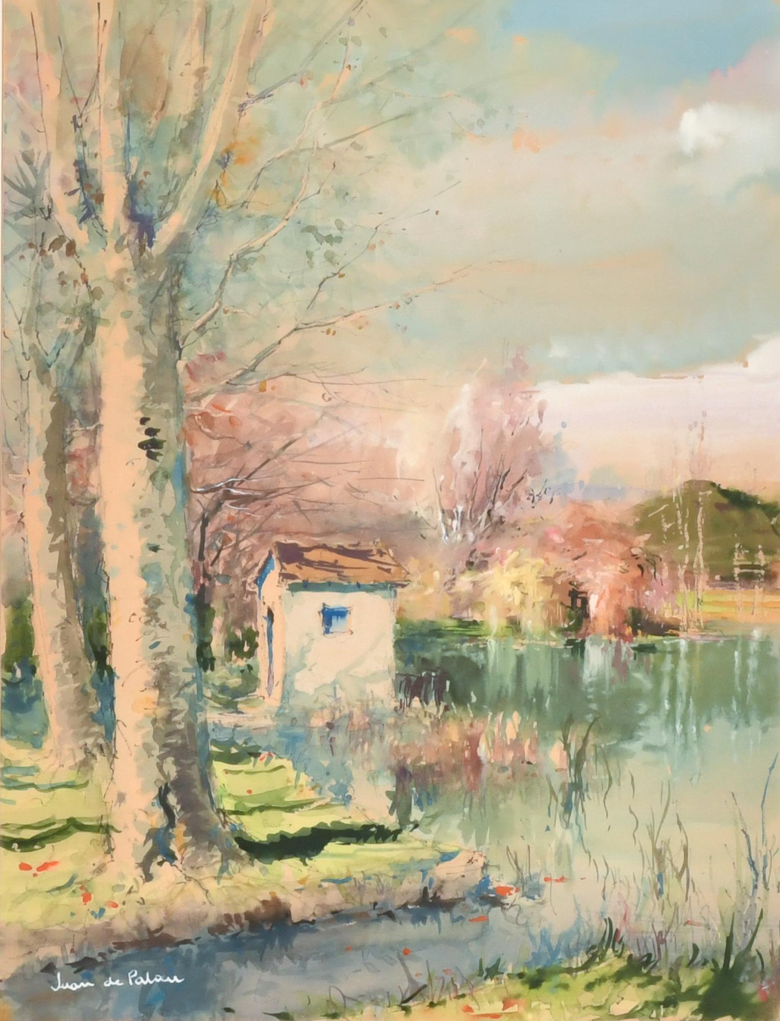 JOAN DE PALAU (1919-1991). "Flaçà", Banyoles.