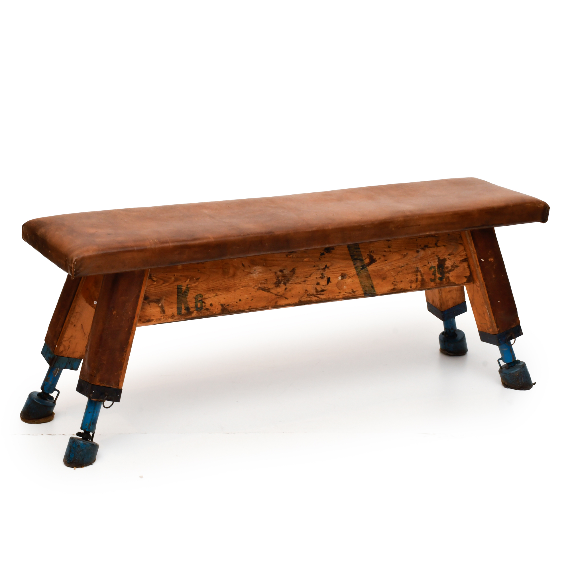 Gym bench, circa 1940.