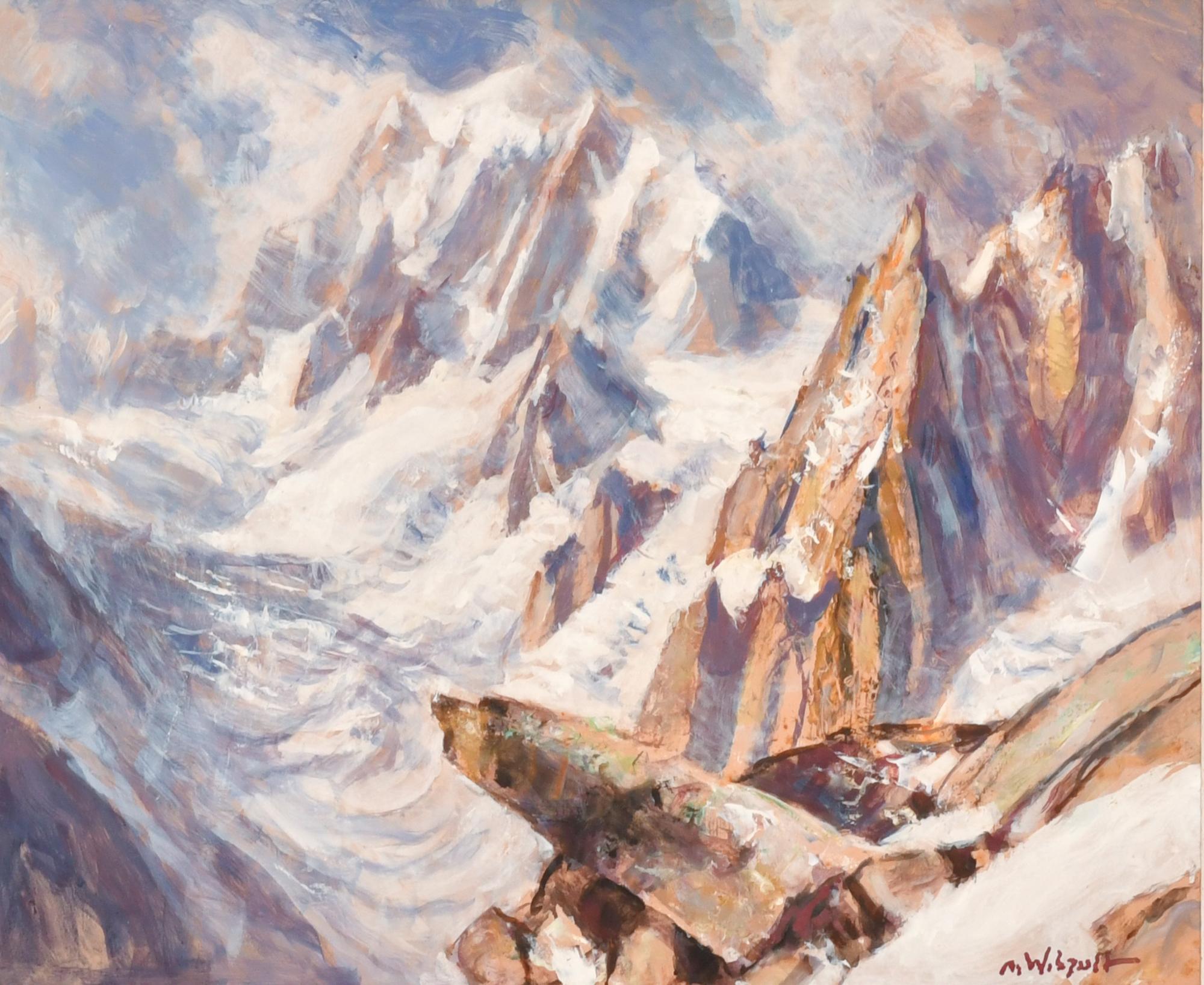 MARCEL WIBAULT (1904-1998).  "Picos nevados".