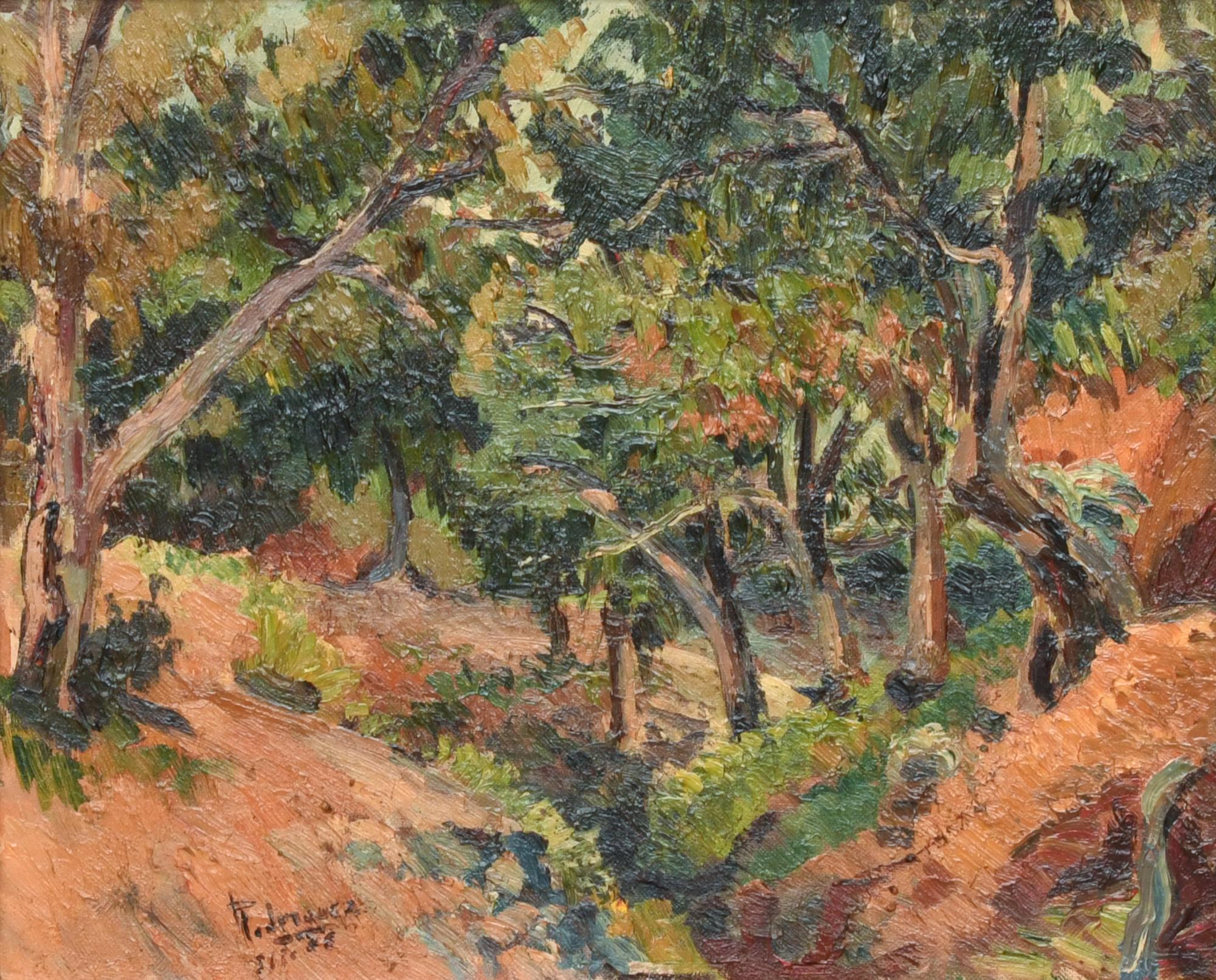 ESCUELA ESPAÑOLA, SIGLO XX. "Bosque".