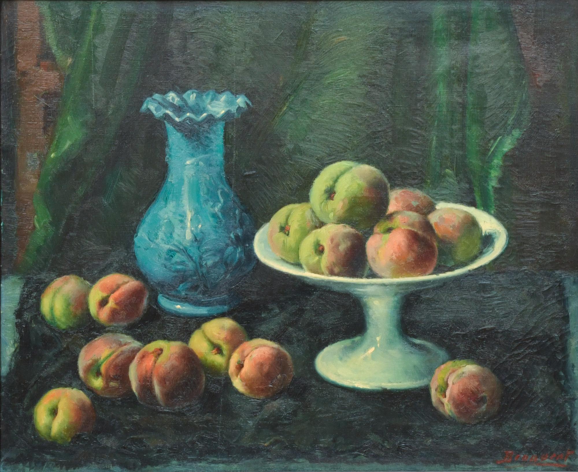 SPANISH SCHOOL, 20TH CENTURY. "BENAVENT" "Still life with p