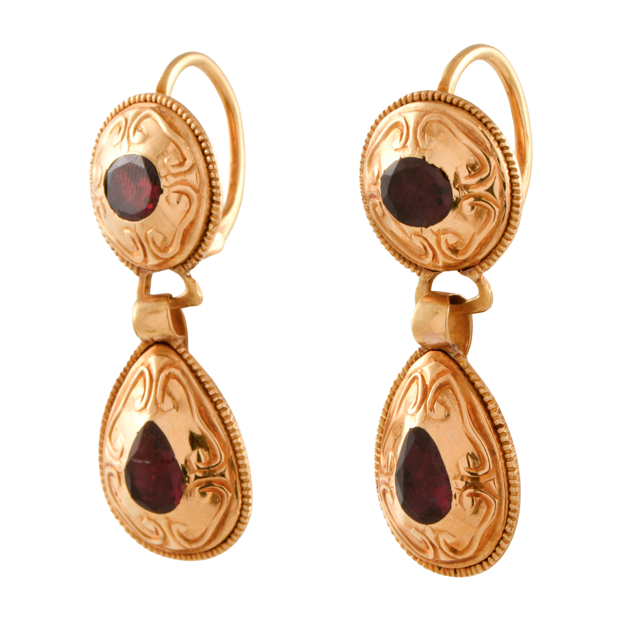 Pendientes catalanes de principios del s.XIX.