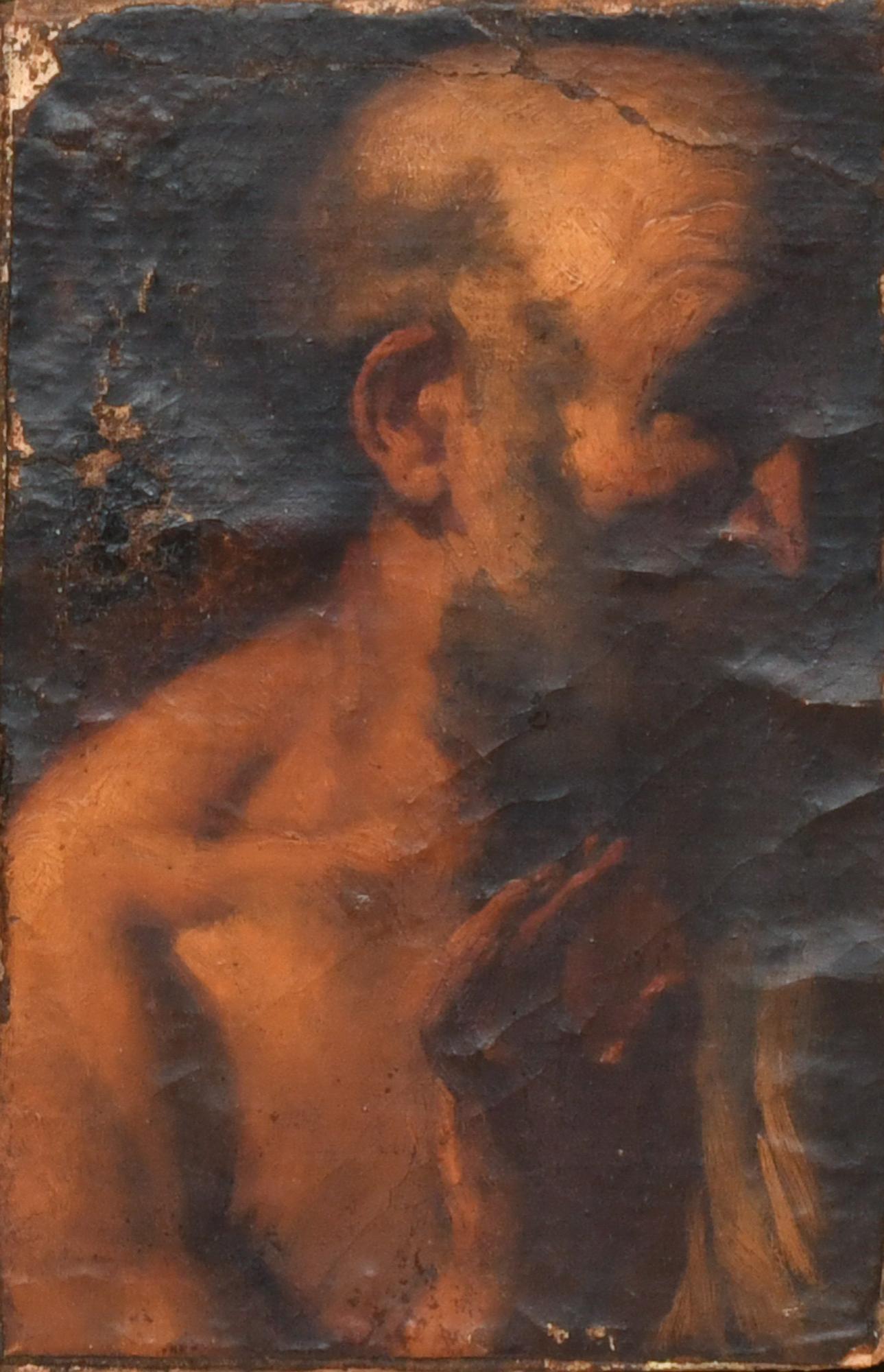 PROBABLY 17TH CENTURY SPANISH SCHOOL. "Male Portrait - Sain