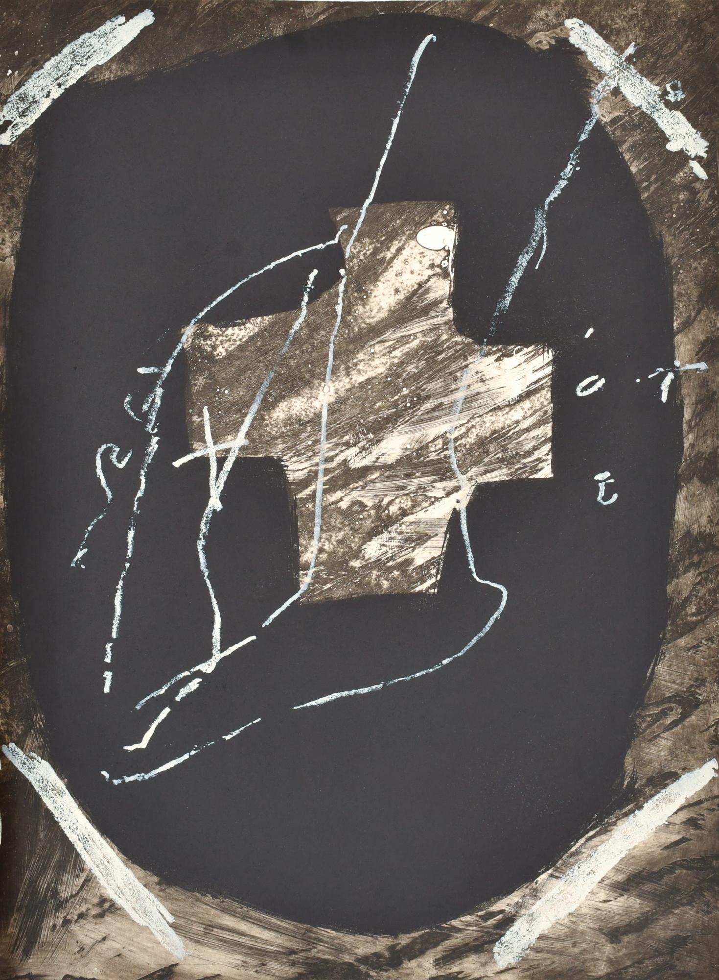 ANTONI TÀPIES (1923-2012). "Jambe sur ovale", 1976.