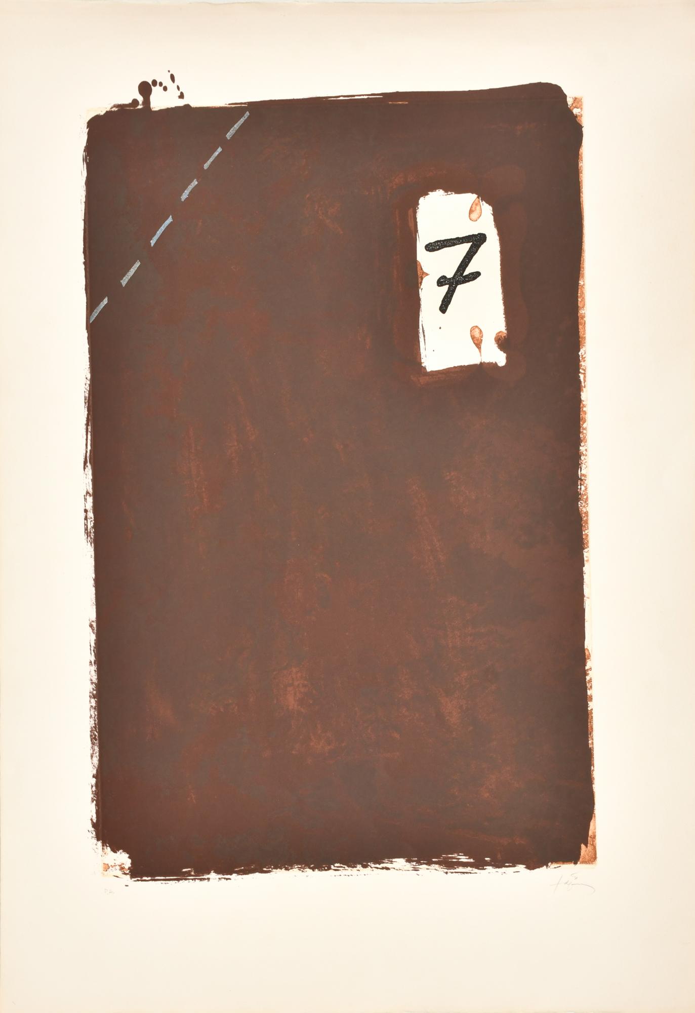 ANTONI TÀPIES (1923-2012). "Number 7".