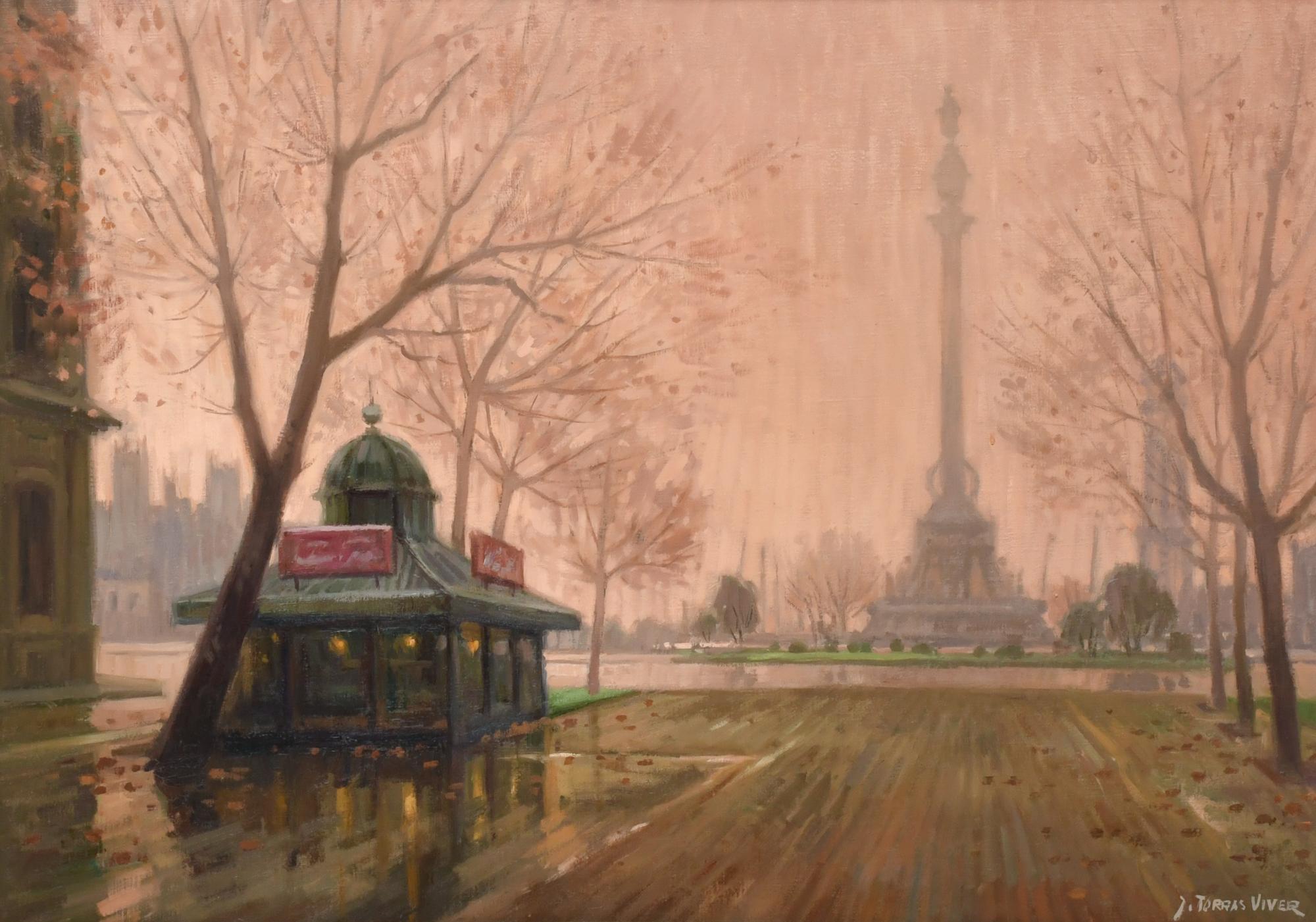 JOAN TORRAS VIVER (1929-2021).  "Rambla y Colón".