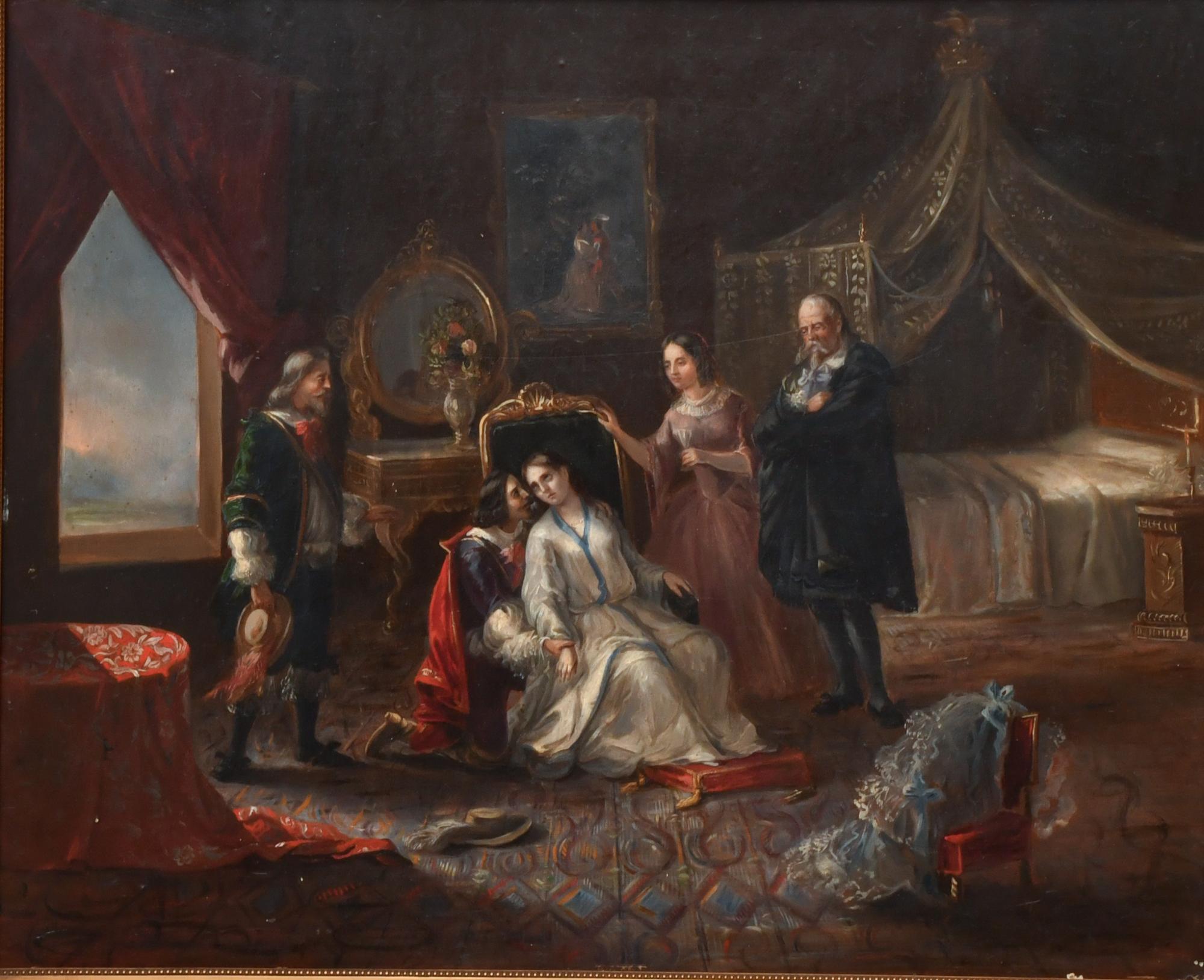 19TH CENTURY FRENCH SCHOOL. "Fainting girl".