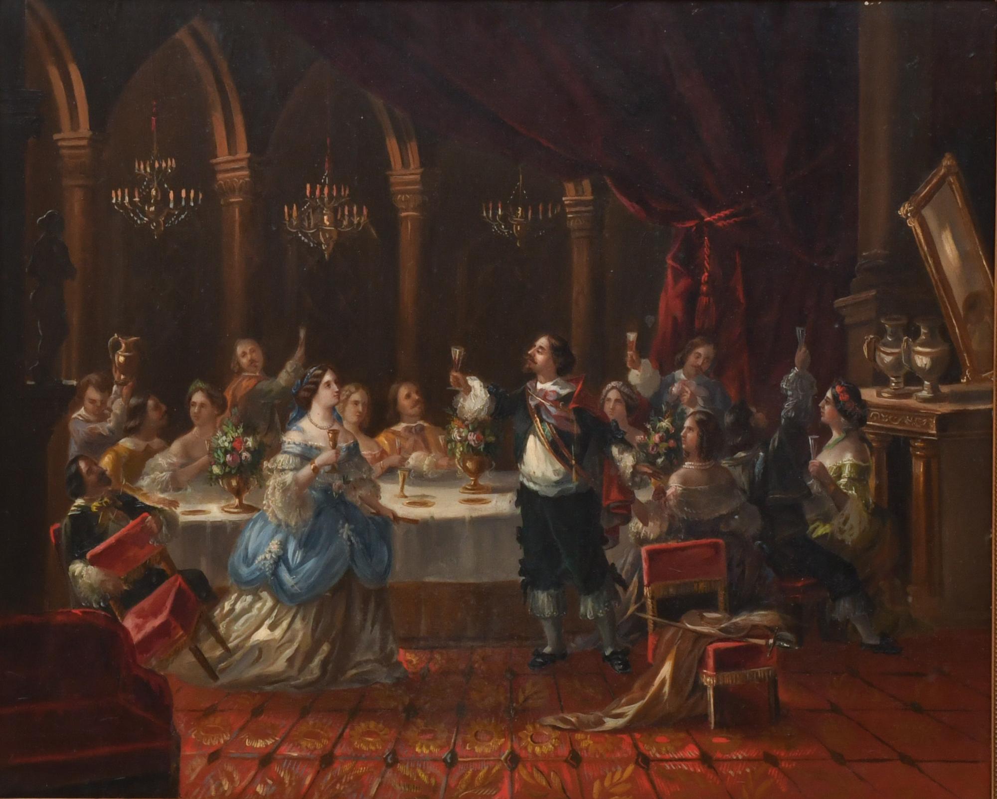 19TH CENTURY FRENCH SCHOOL. "Banquet".