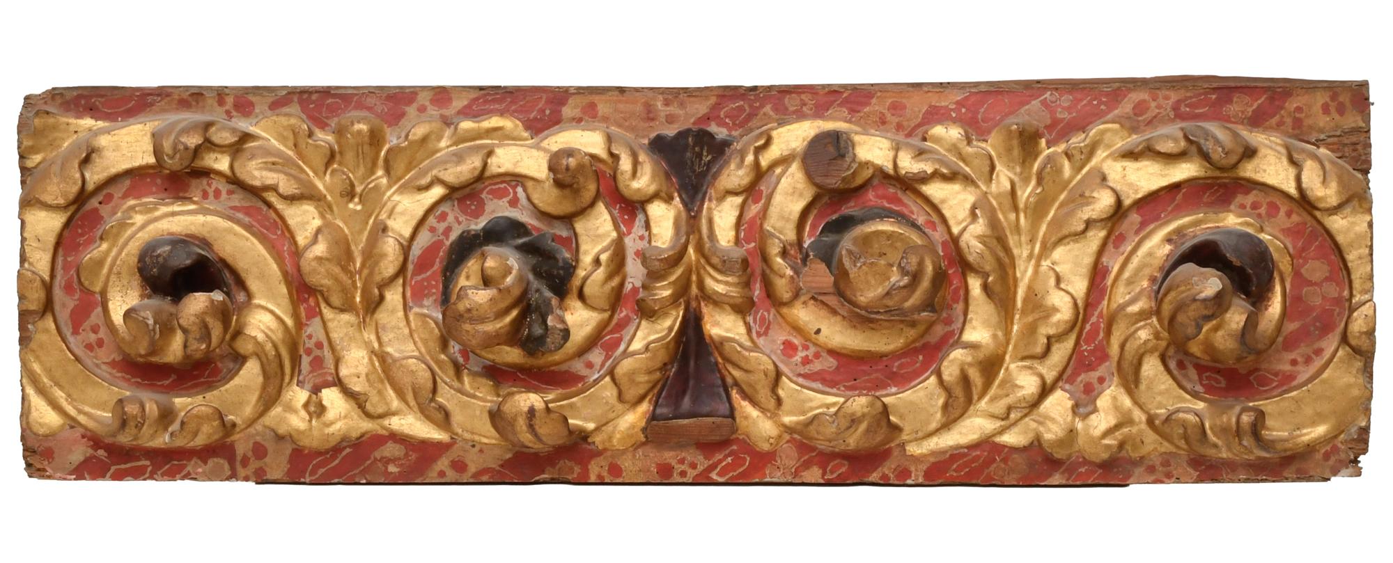 ESCUELA ESPAÑOLA, MED. SIGLO XVIII. Fragmento de friso.