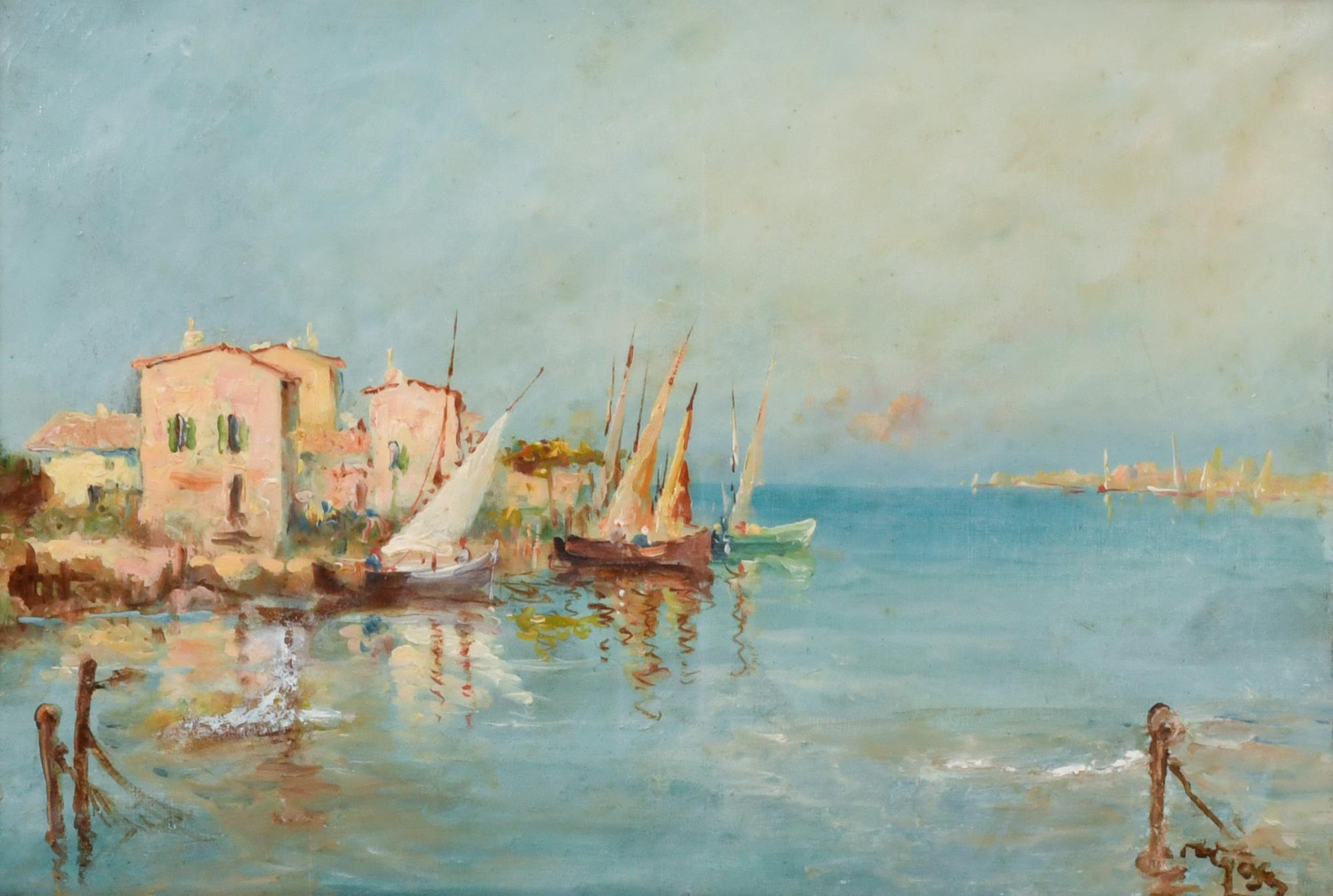 ESCUELA ITALIANA O ESPAÑOLA, SIGLO XX. "Marina". 