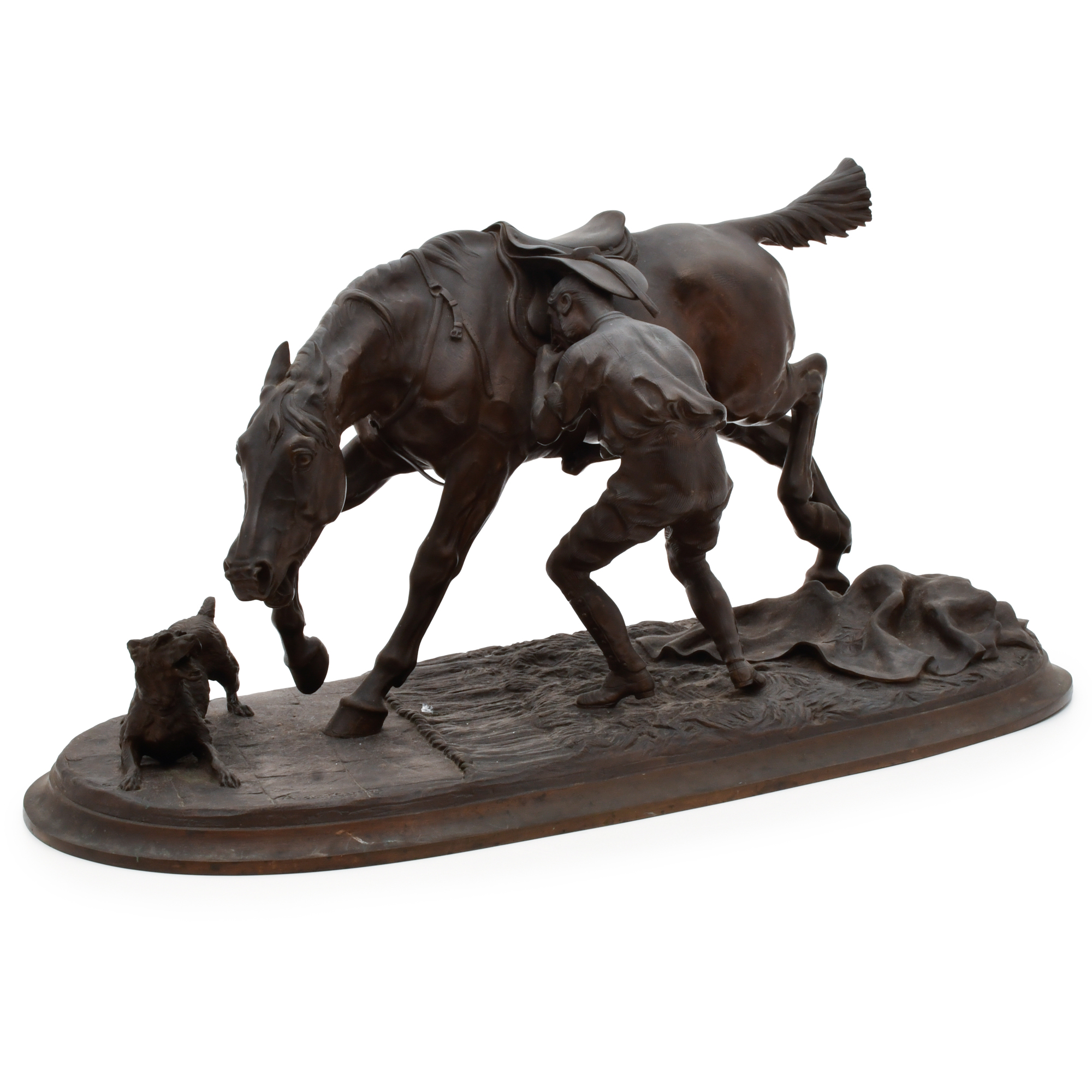 SIGUIENDO MODELOS DE A. DU PASSAGE, "Cheval à l'entrainemen