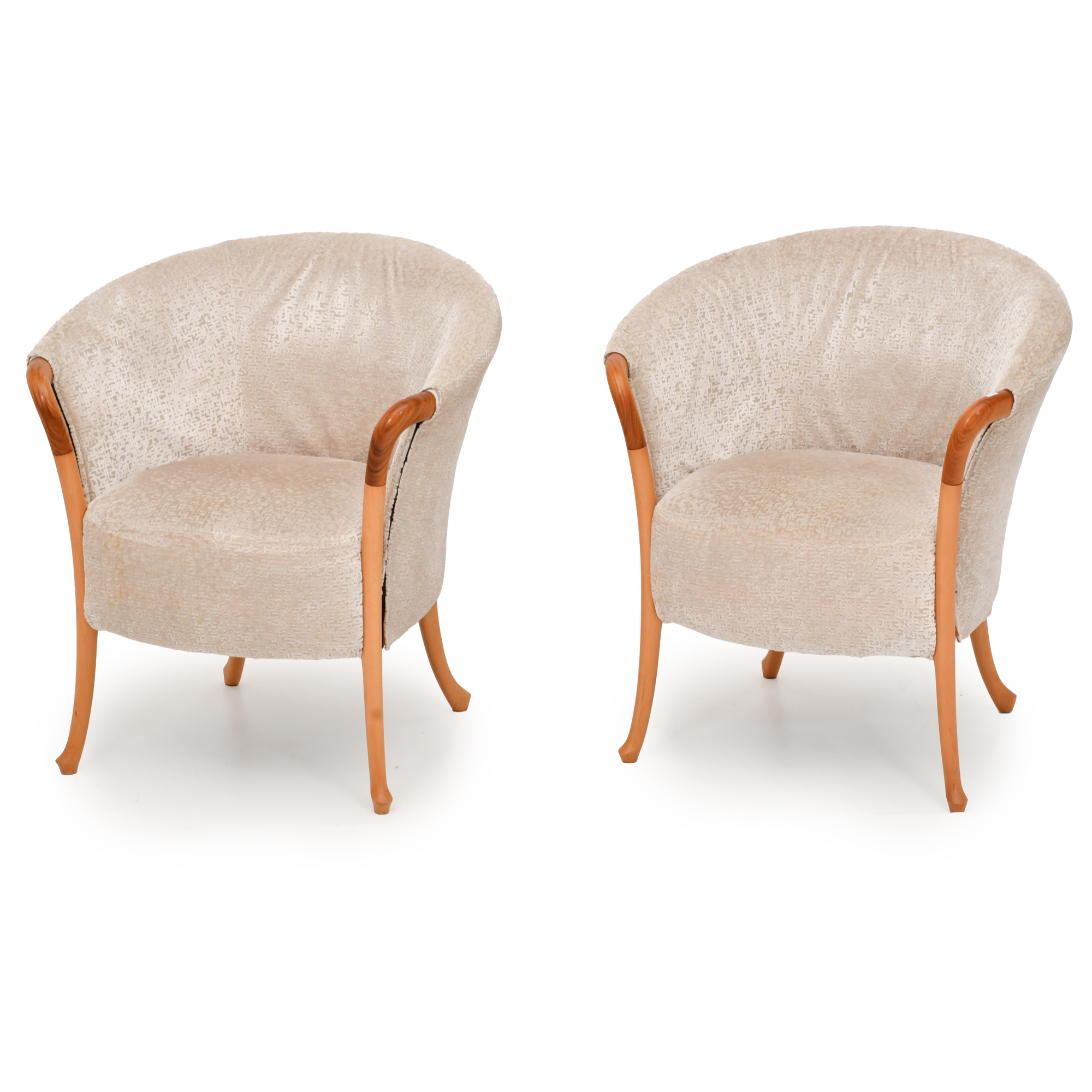 UMBERTO ASNAGO (1949) PARA GIORGETTI. Pareja de butacas mod