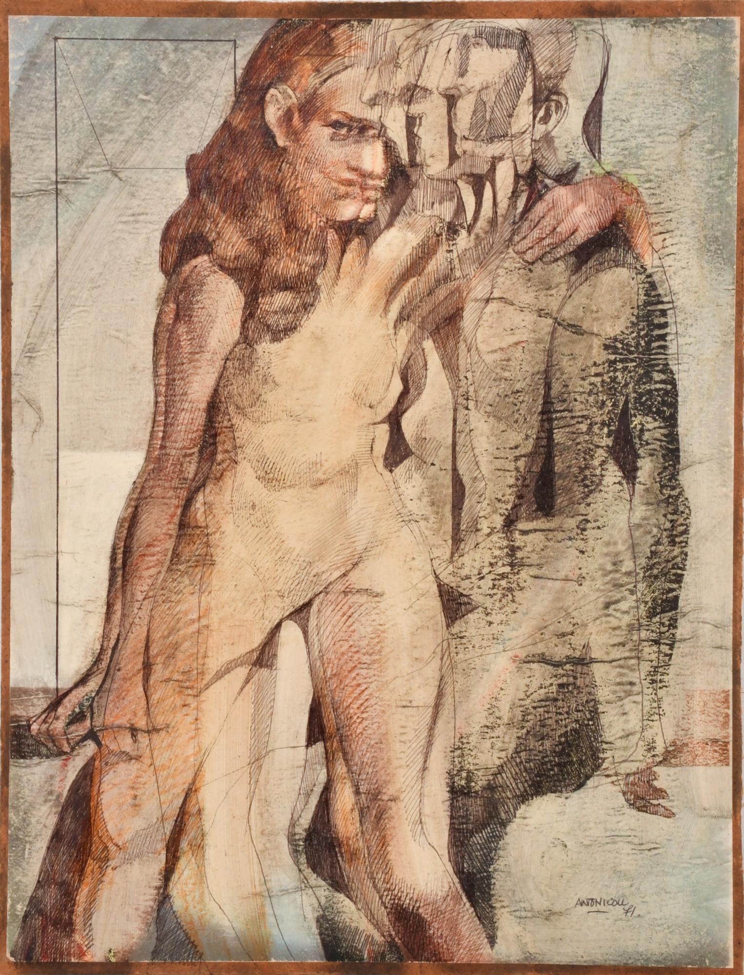 ANTONI COLL (XX). "Figuras", 1971.