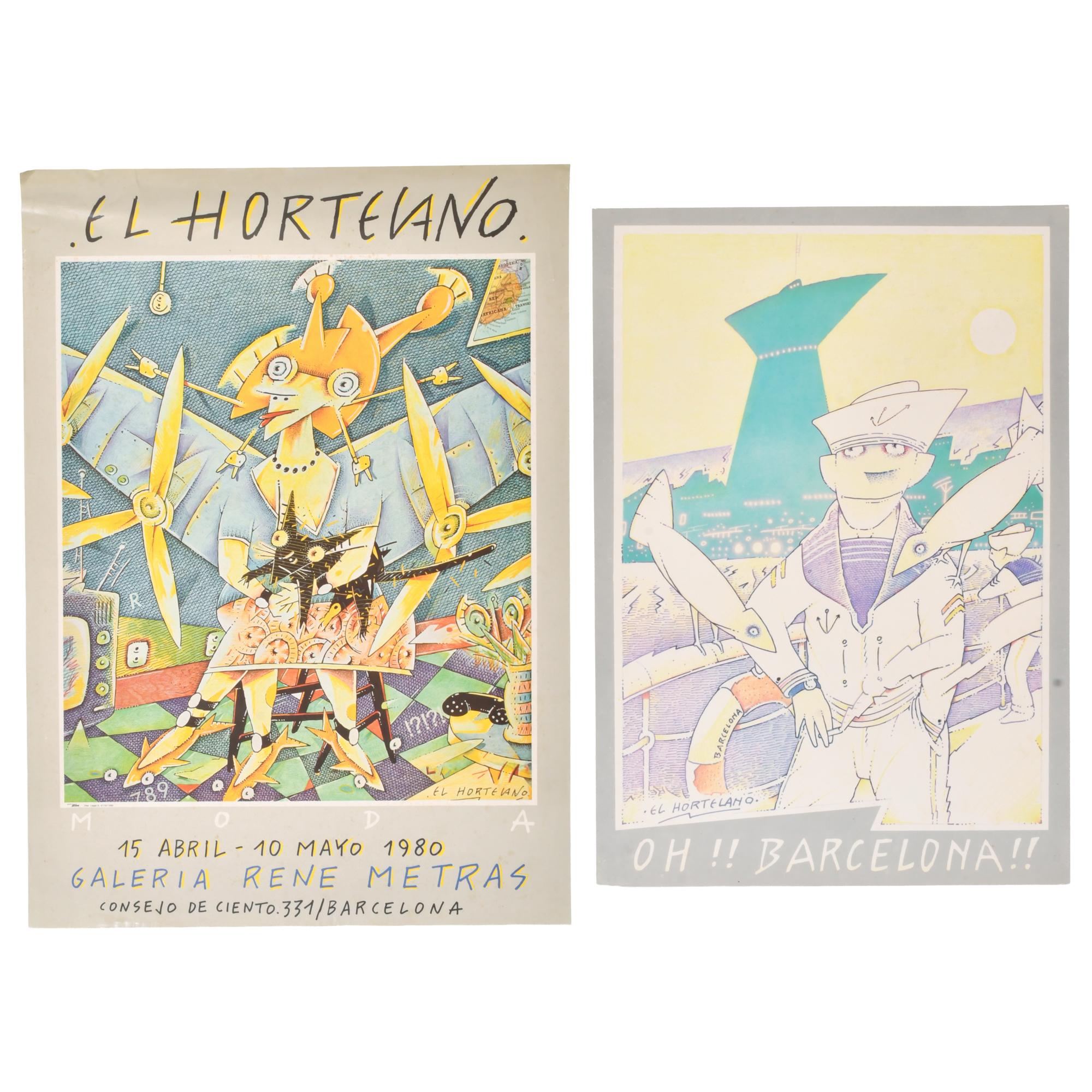 EL HORTELANO (1954-2016). Pareja de carteles, circa 1980.