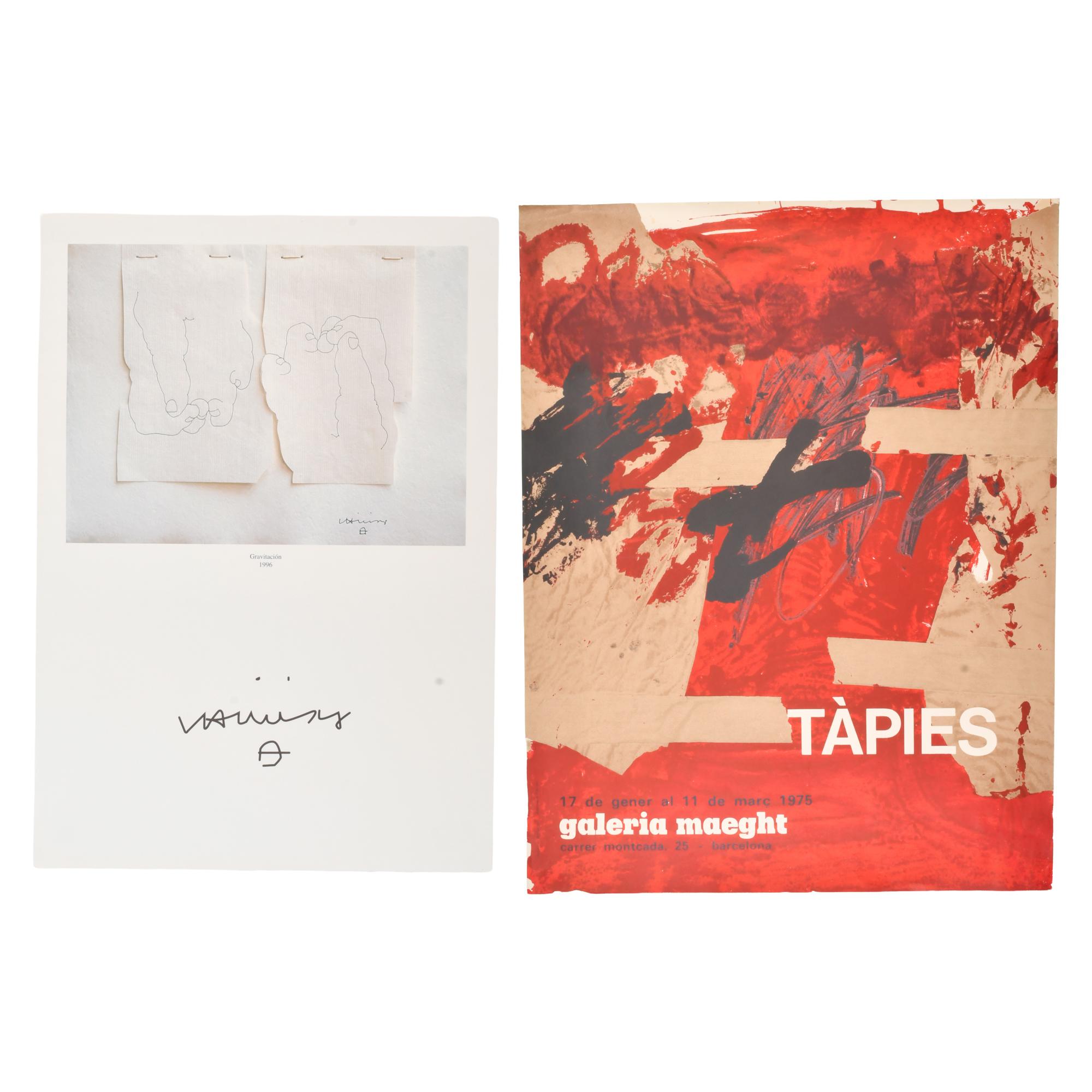 EDUARDO CHILLIDA (1924-2002) Y ANTONI TÀPIES  Pareja de Car