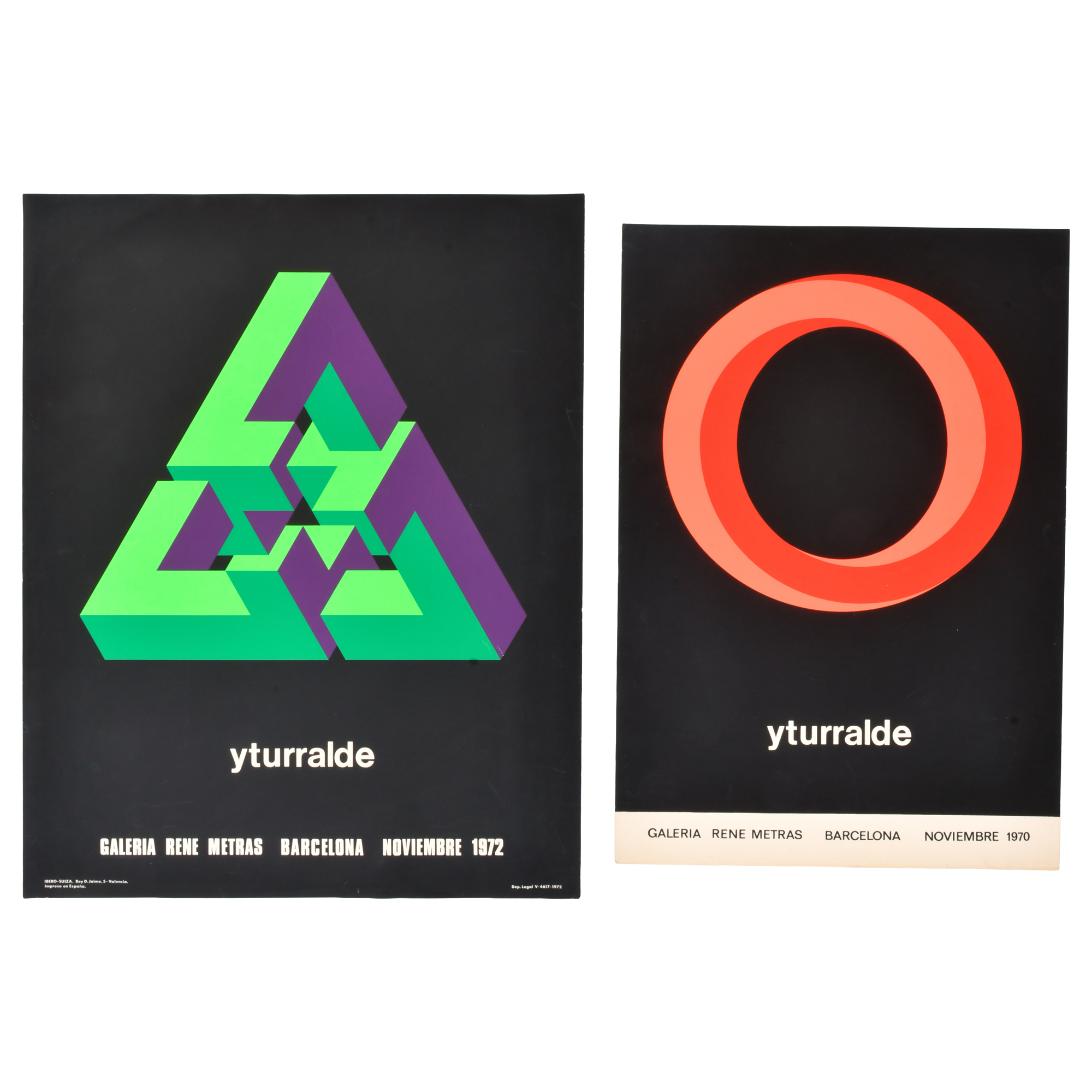 JOSE Mª YTURRALDE (1942).  Pareja de Carteles serigrafiados