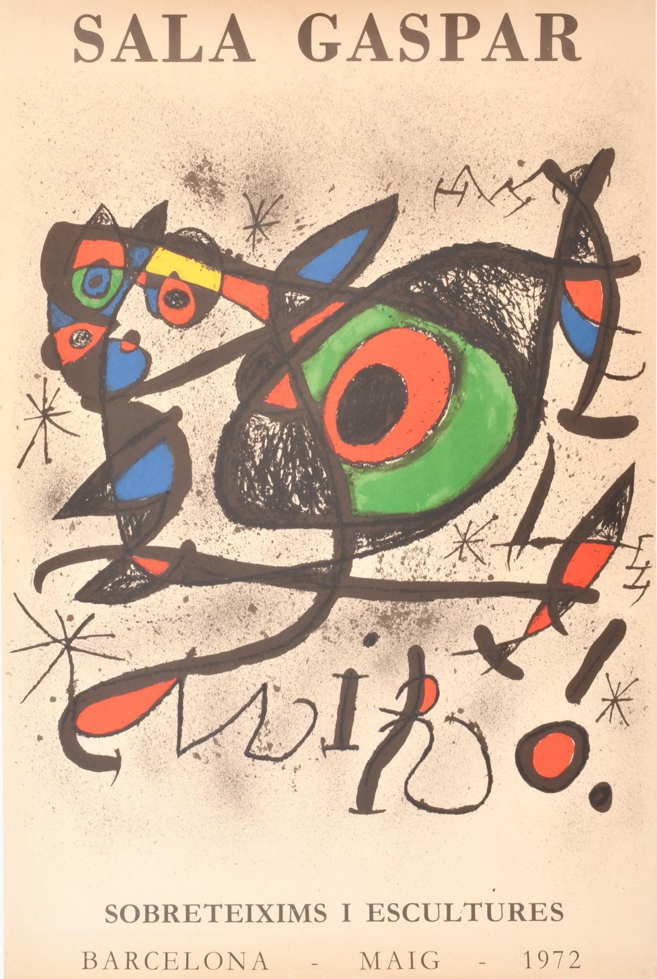 JOAN MIRÓ (1893-1983). Cartel litográfico para la Exposició