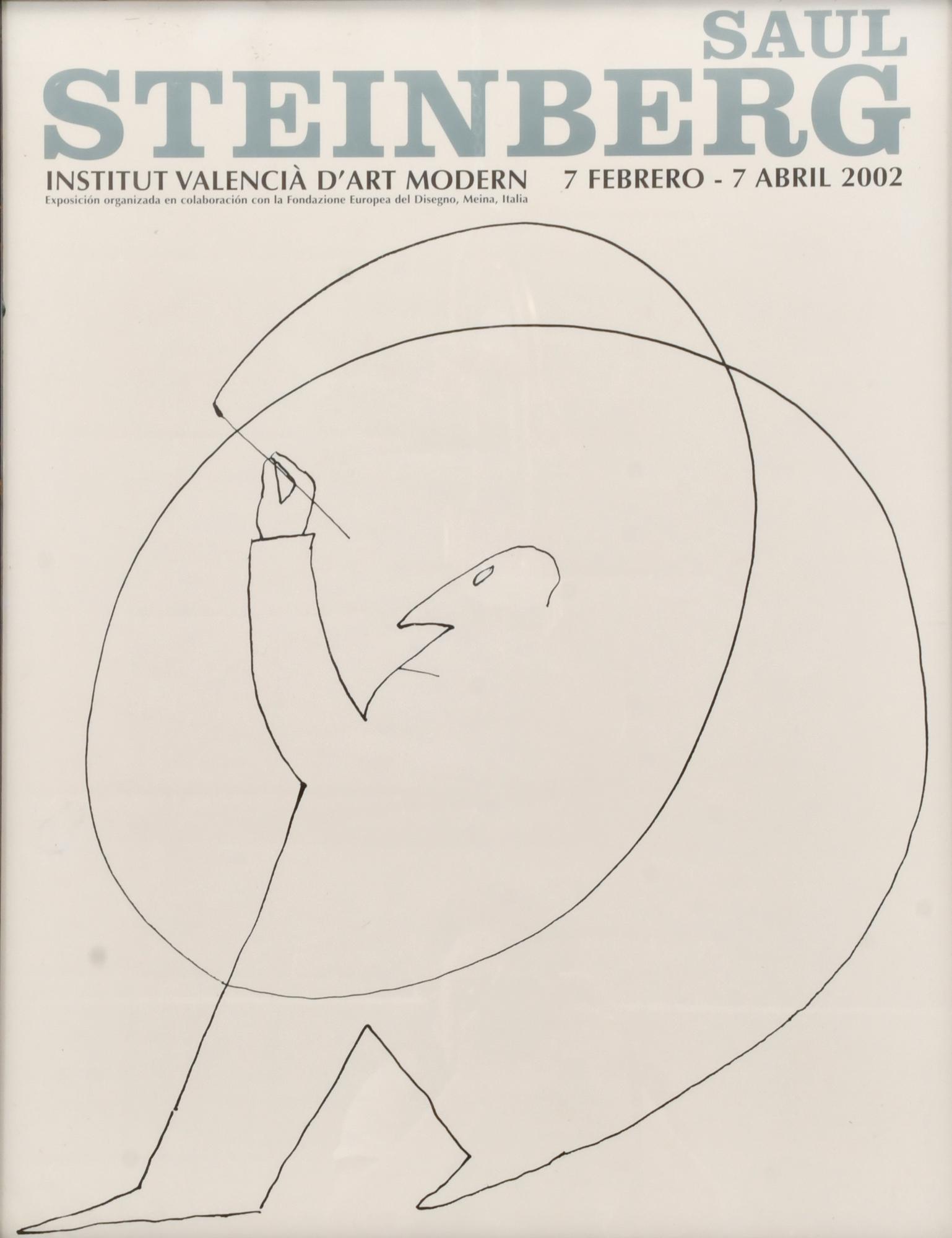 Cartel para la Exposición de Sul Steinberg en el Institut V