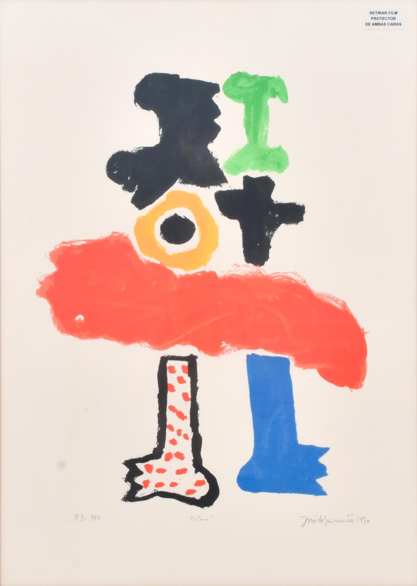 JOSÉ DE GUIMARAES (1939).  “Totem”, 1990.