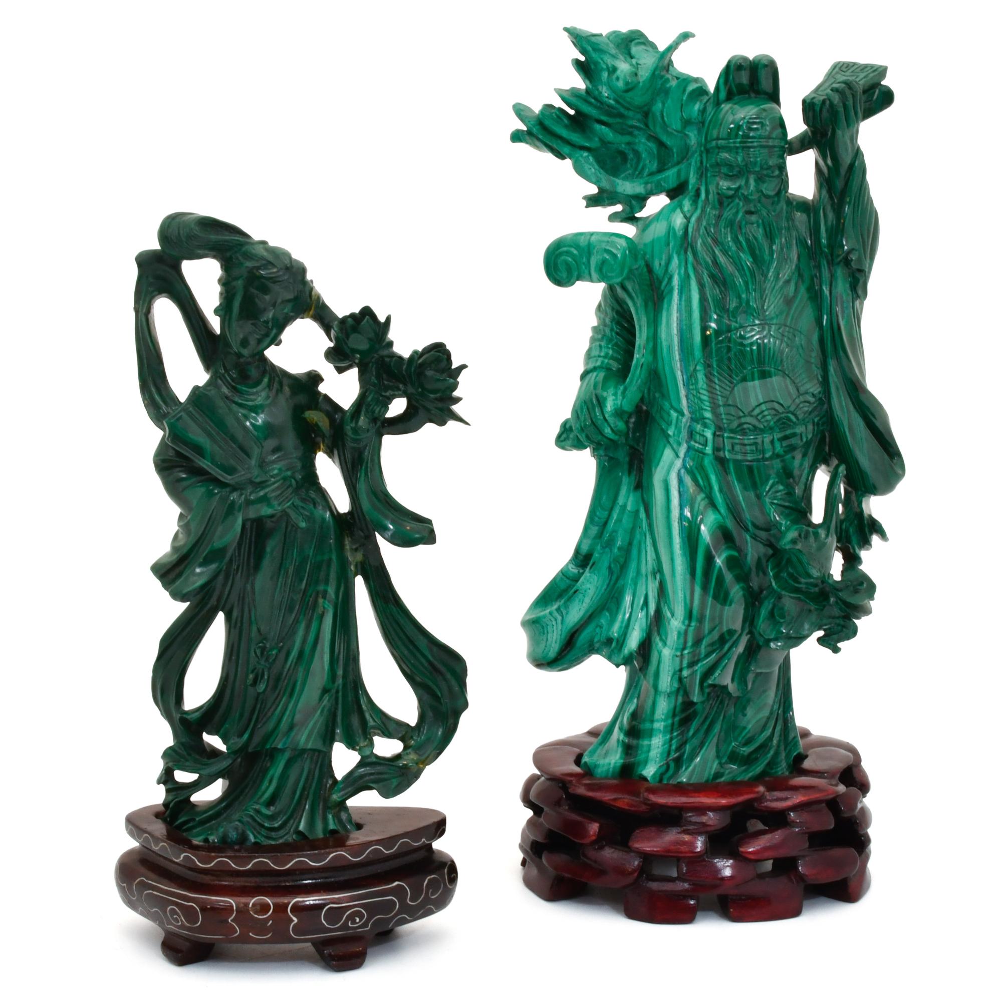 ESCUELA CHINA, SIGLO XX. "Shou Lao" y "Guanyin".