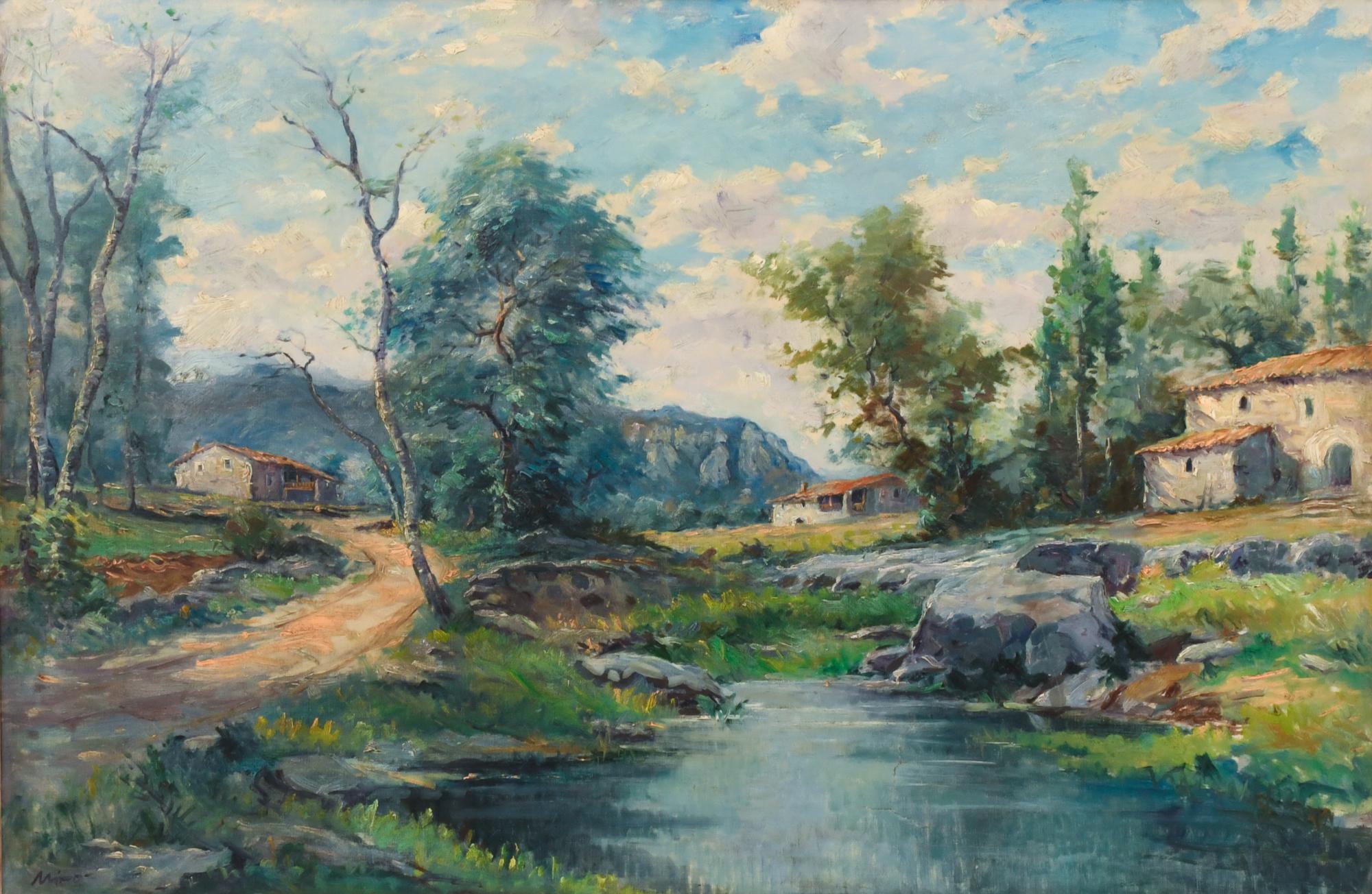 ESCUELA ESPAÑOLA, SIGLO XX. "Paisaje".