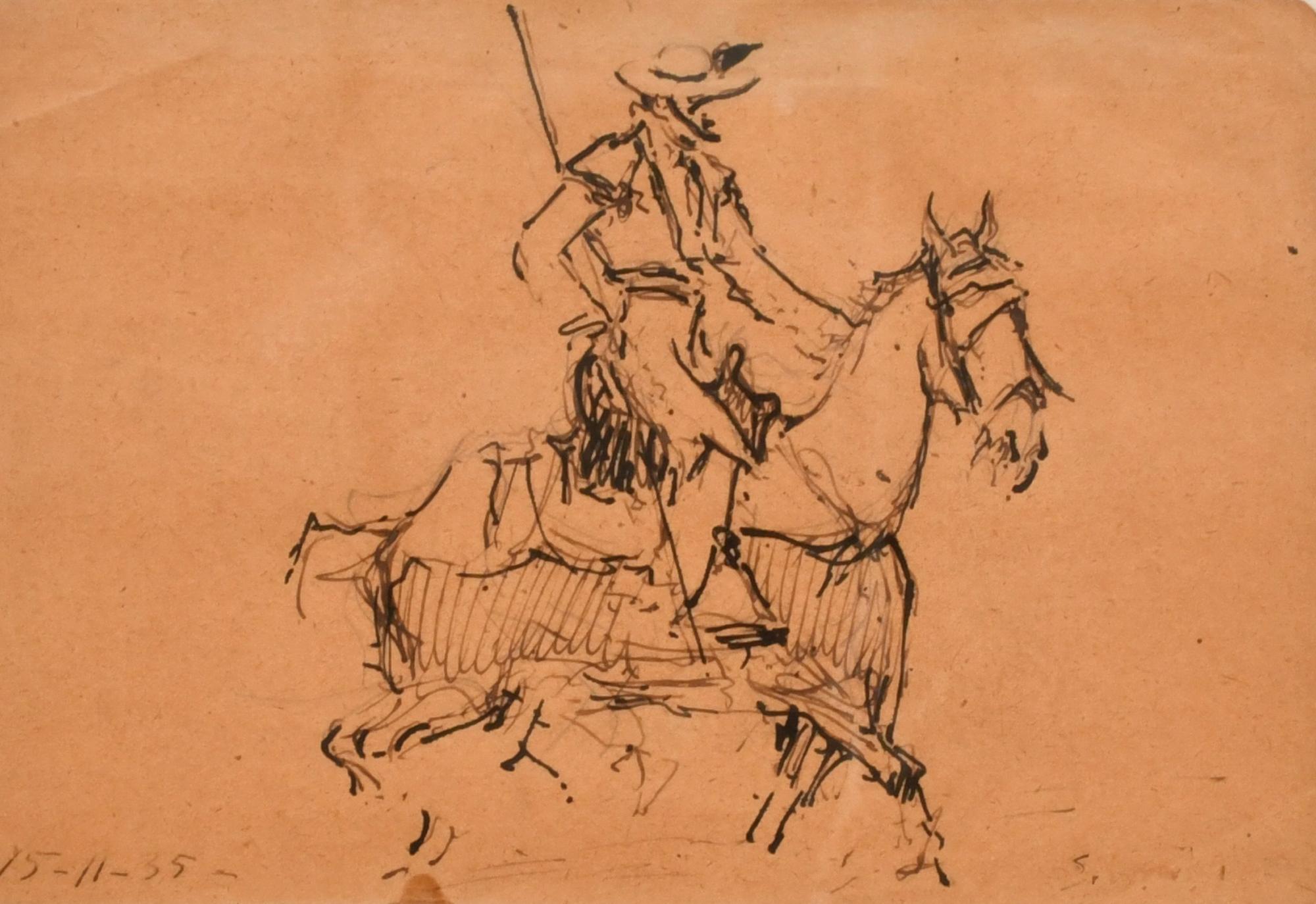 SEGUNDO MATILLA MARINA (1862-1937). "Picador y Toreros" - d