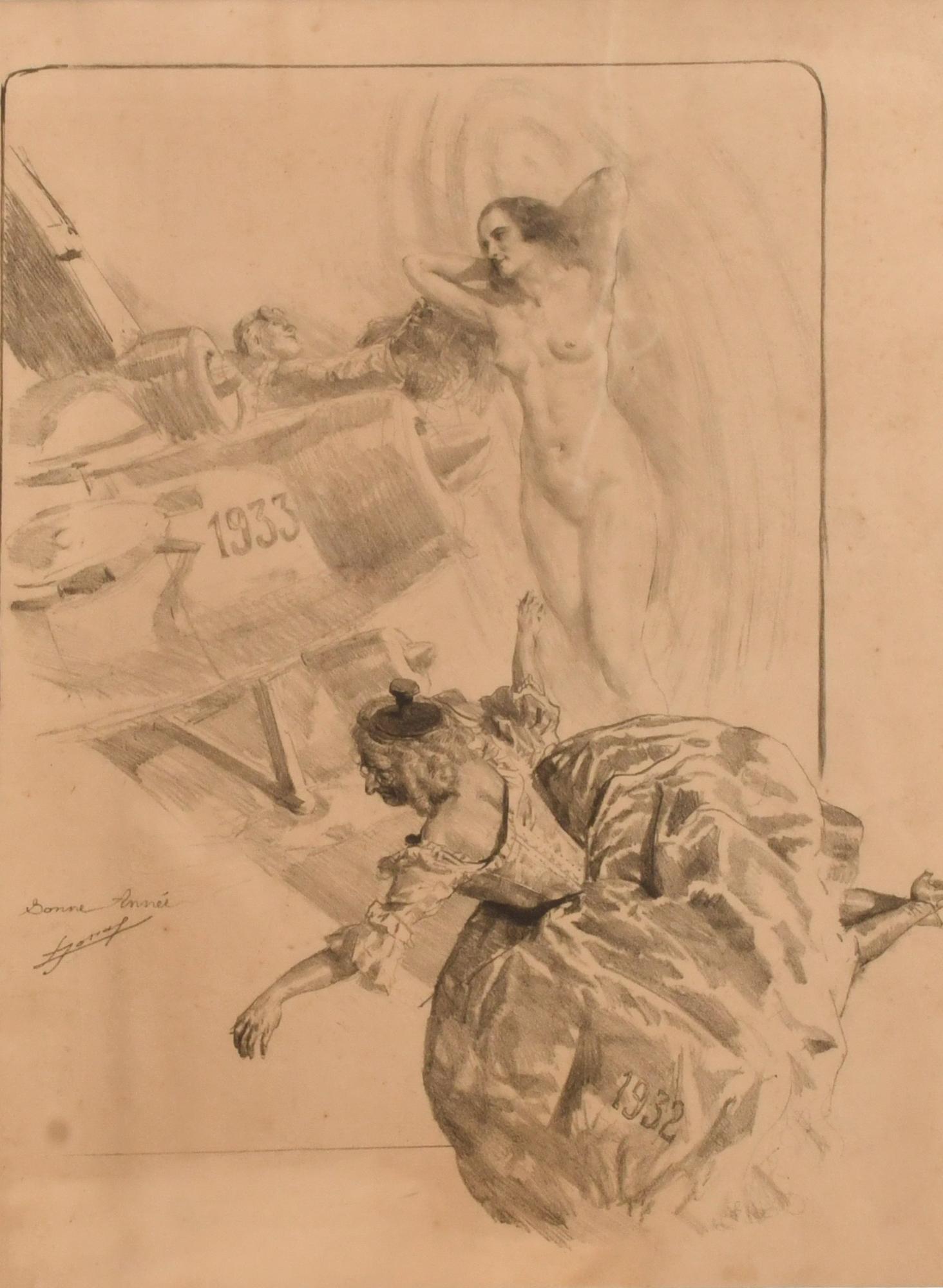 LUCIEN HECTOR JONAS (1880-1947).  "Bonne Année", 1932-1933.
