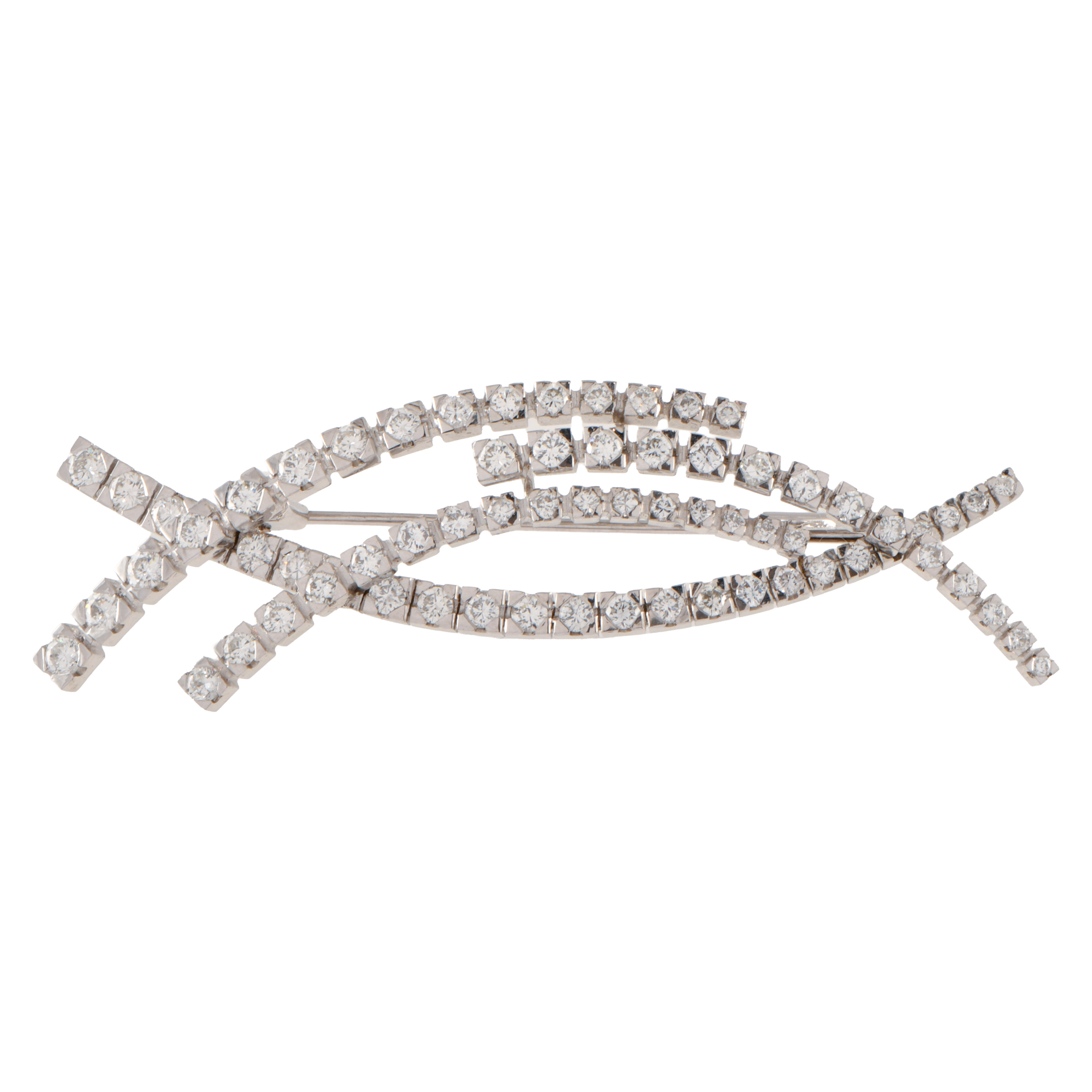 Broche con diamantes.