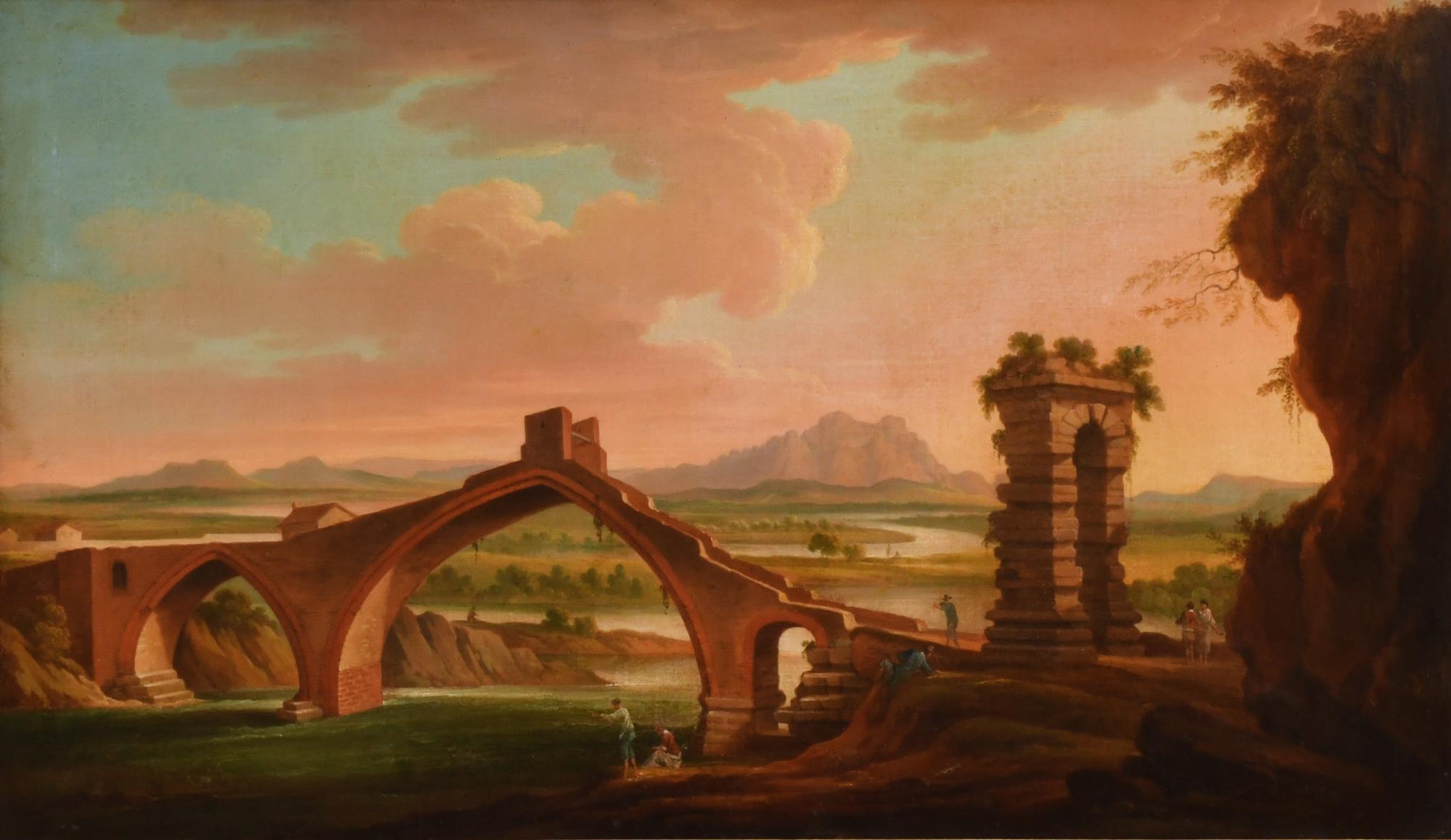 ESCUELA ALEMANA, SIGLO XIX. "Vista del Pont del Diable de M