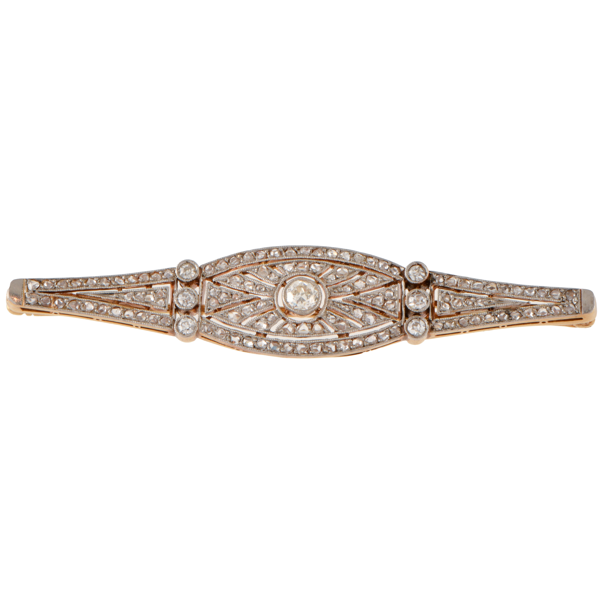 Broche catalán noucentista con diamantes.
