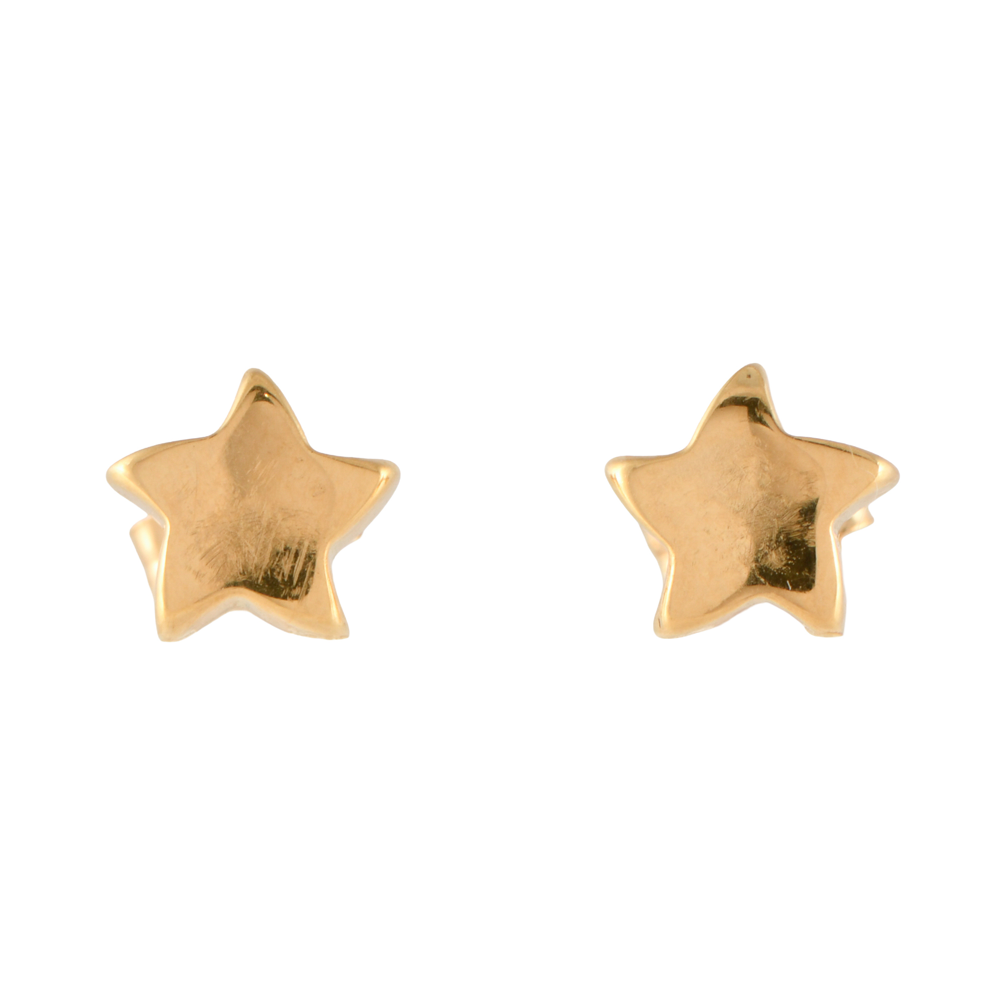 Pendientes infantiles en forma de estrella.