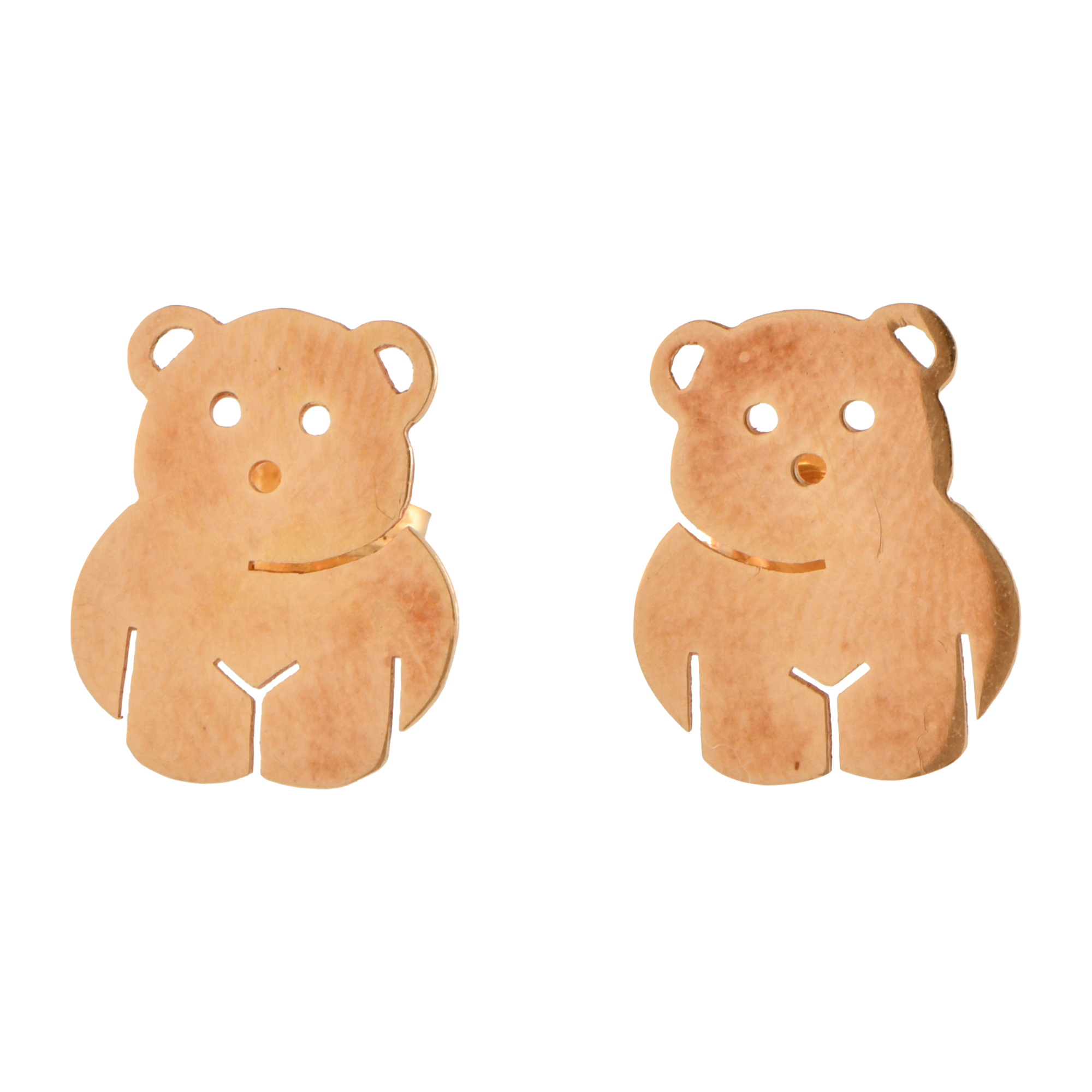 Pendientes en forma de oso.